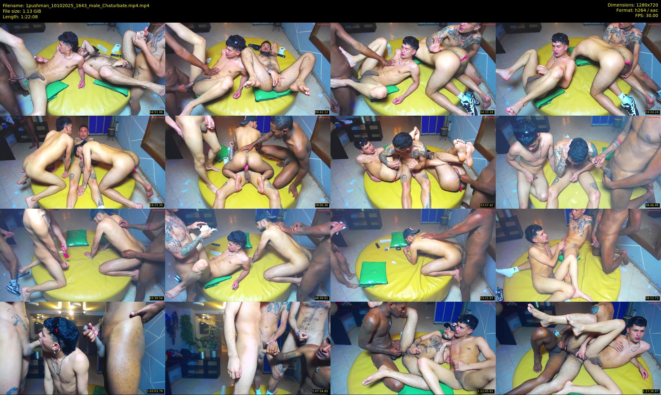 1pushman — 83 minute Chaturbate male cam show recording, 720p, Oct 10, 2025