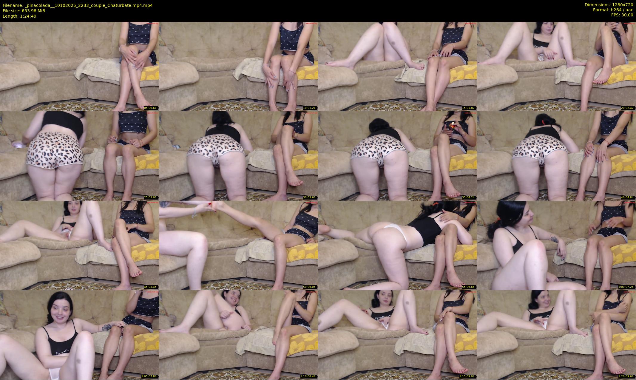 _pinacolada_ — 85 minute Chaturbate couple cam show recording, 720p, Oct 10, 2025