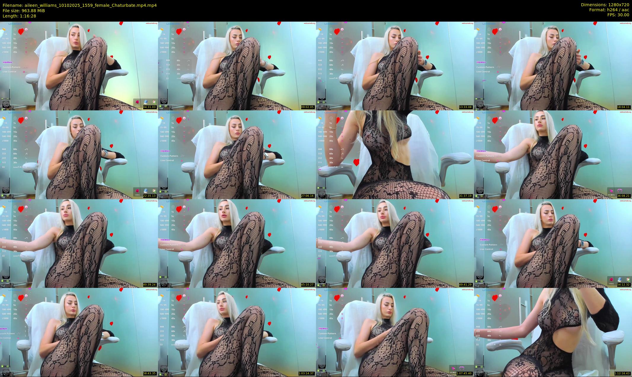 aileen_williams — 77 minute Chaturbate female cam show recording, 720p, Oct 10, 2025