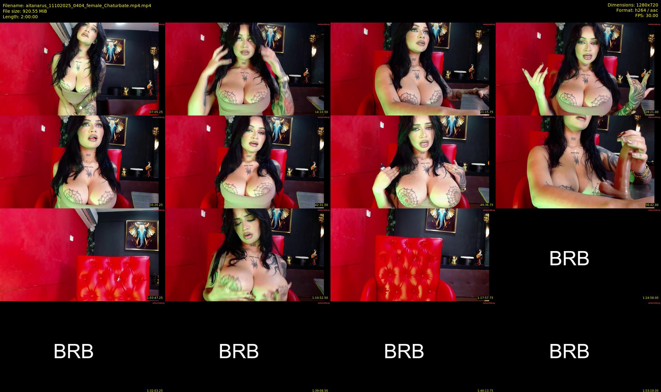aitanarus — 120 minute Chaturbate female cam show recording, 720p, Oct 11, 2025