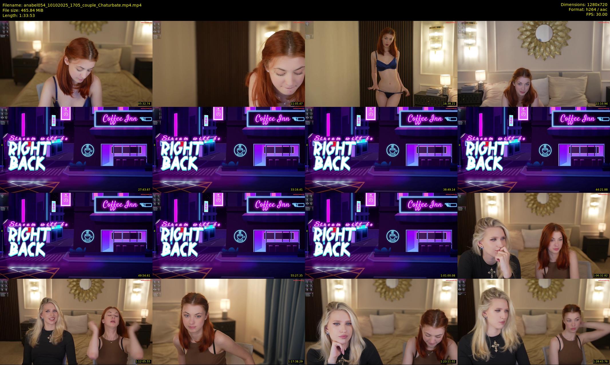 anabel054 — 94 minute Chaturbate female cam show recording, 720p, Oct 10, 2025