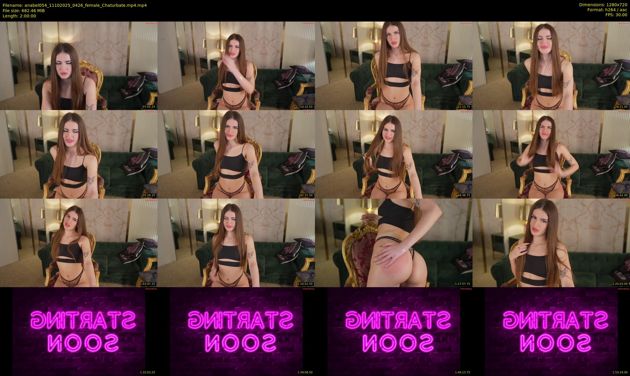 anabel054 — 120 minute Chaturbate female cam show recording, 720p, Oct 11, 2025