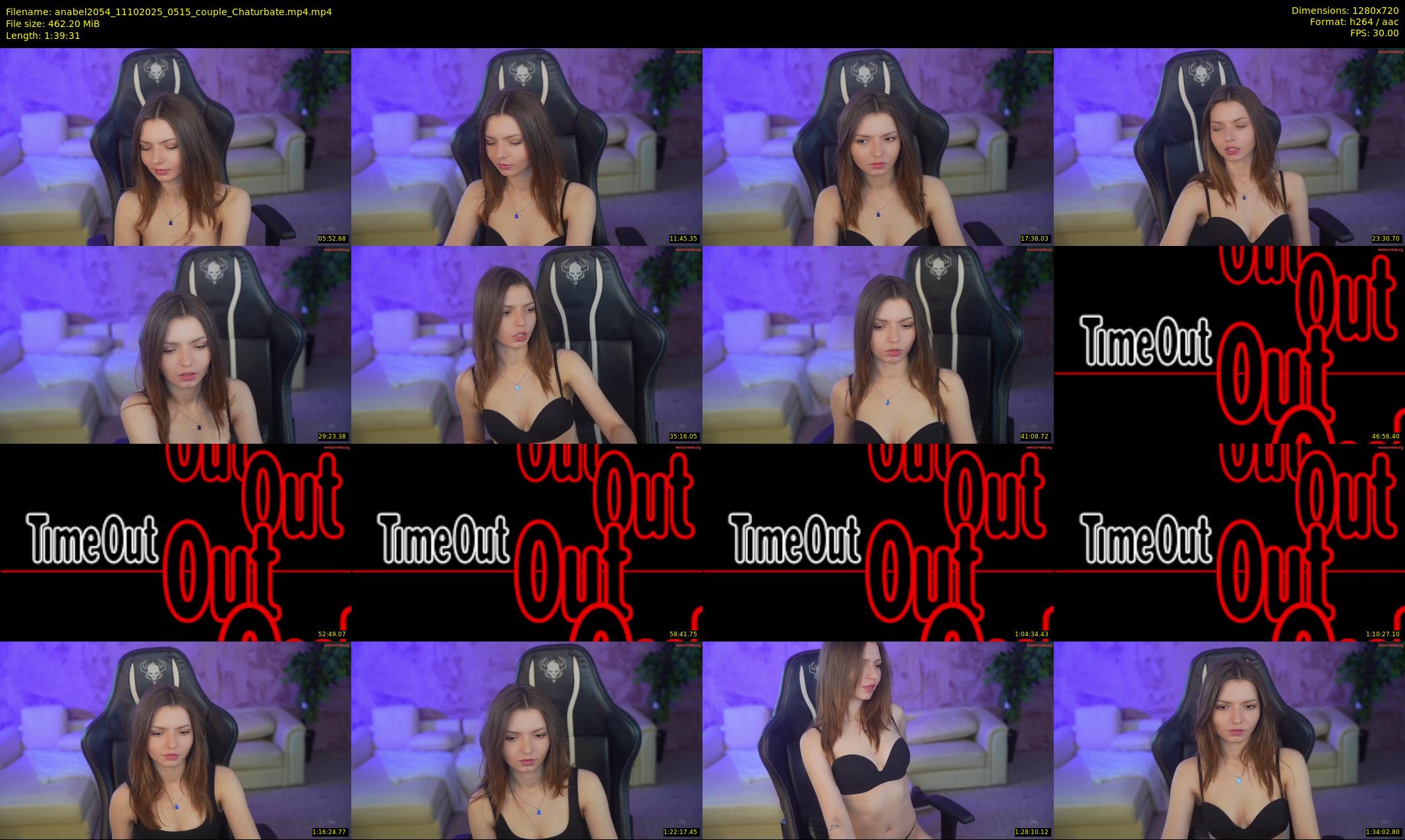 anabel2054 — 100 minute Chaturbate female cam show recording, 720p, Oct 11, 2025