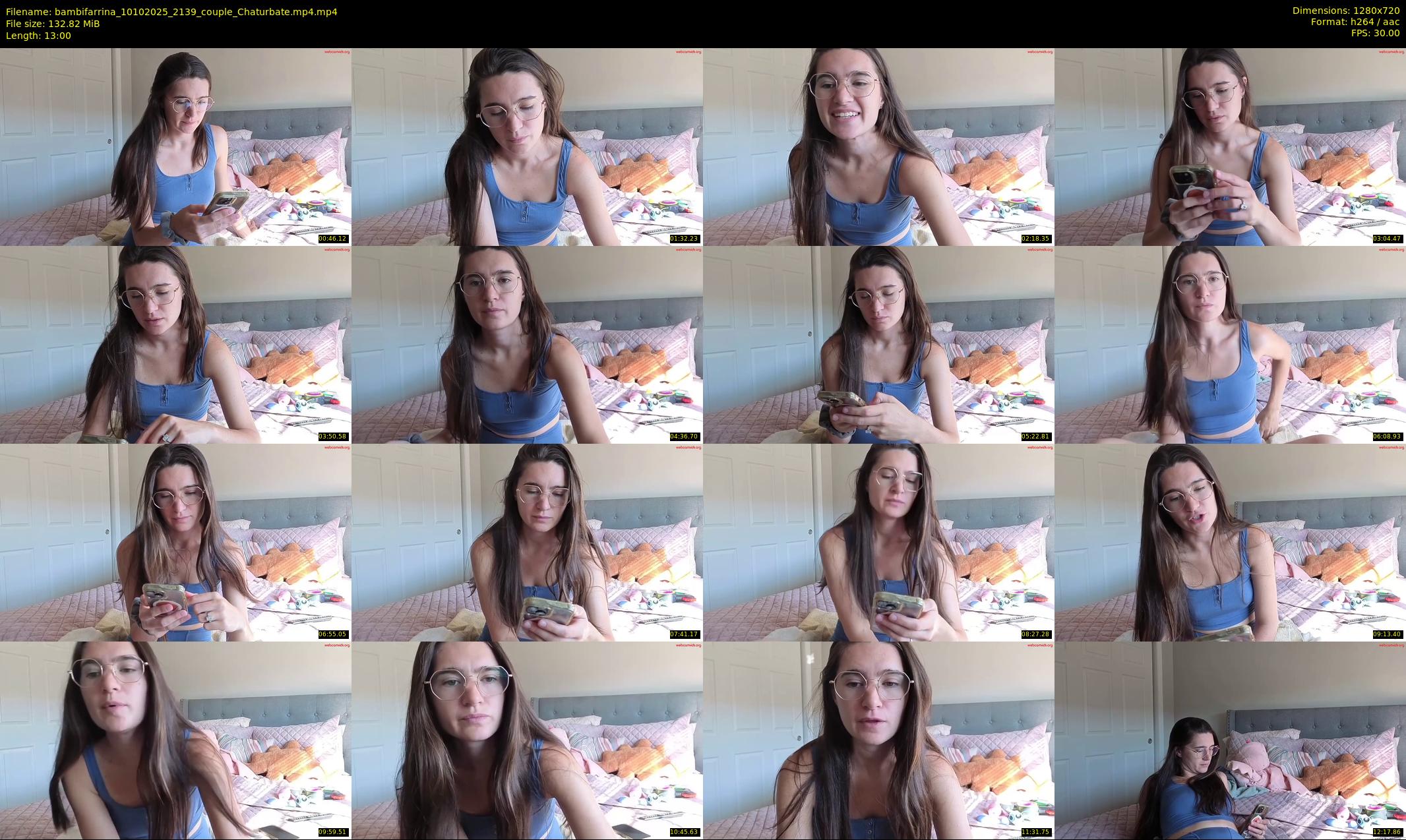 bambifarrina — 13 minute Chaturbate couple cam show recording, 720p, Oct 10, 2025