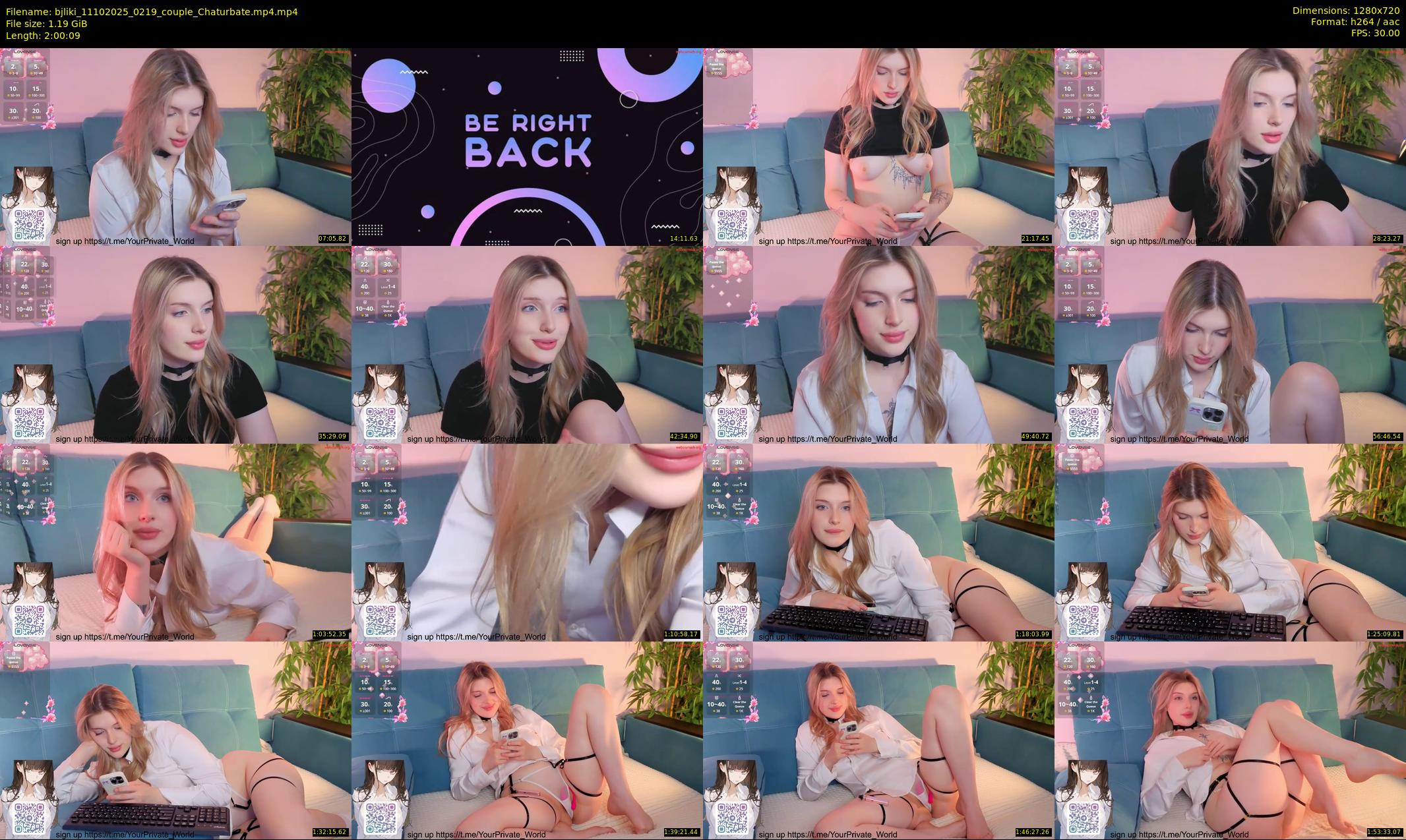 bjliki — 121 minute Chaturbate couple cam show recording, 720p, Oct 11, 2025