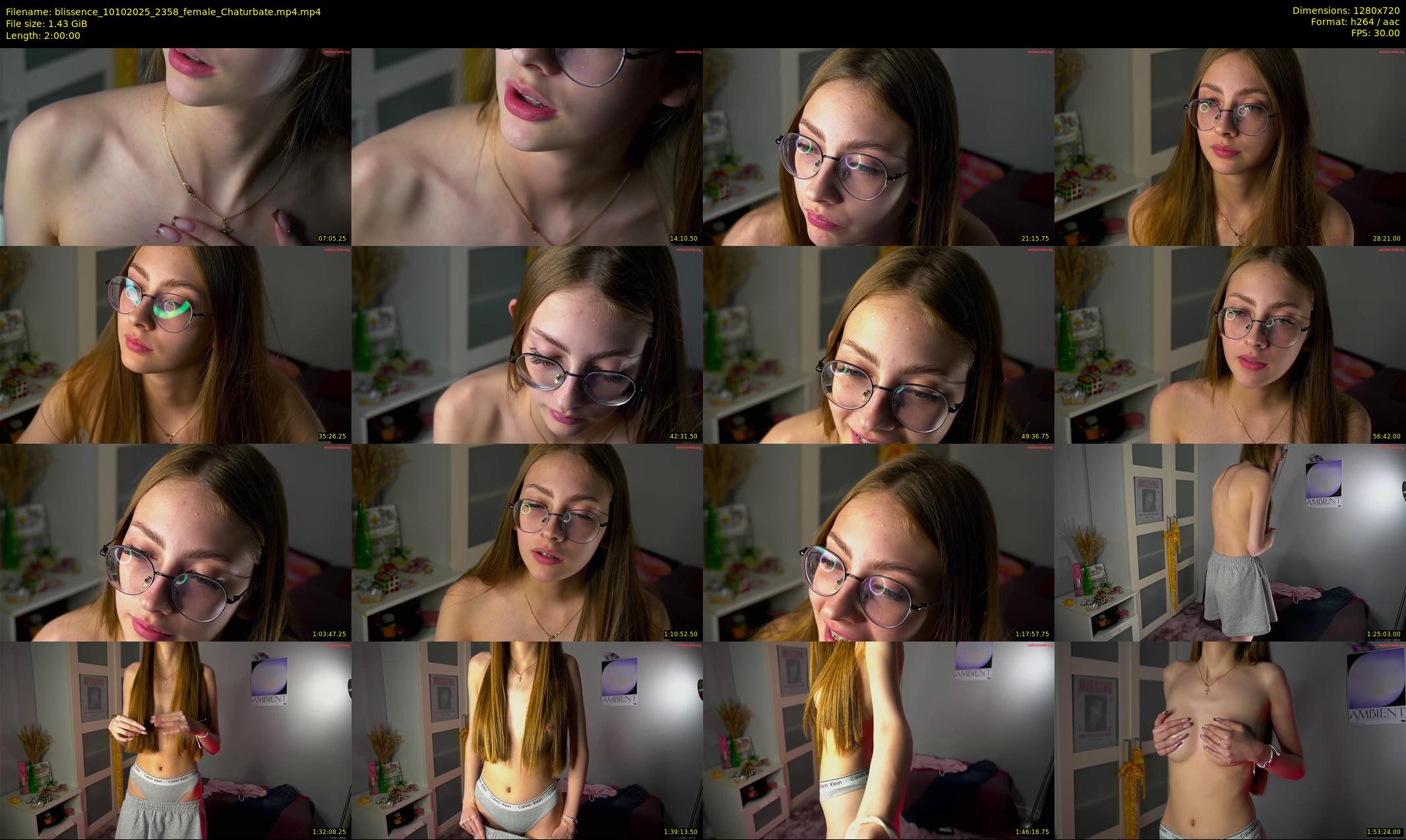 blissence — 120 minute Chaturbate female cam show recording, 720p, Oct 10, 2025