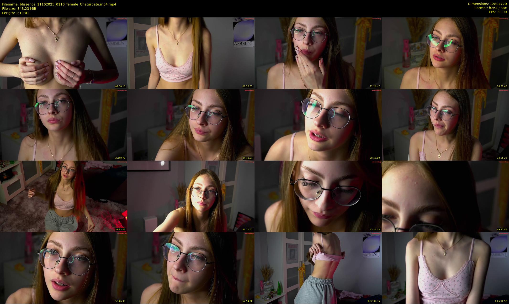 blissence — 71 minute Chaturbate female cam show recording, 720p, Oct 11, 2025