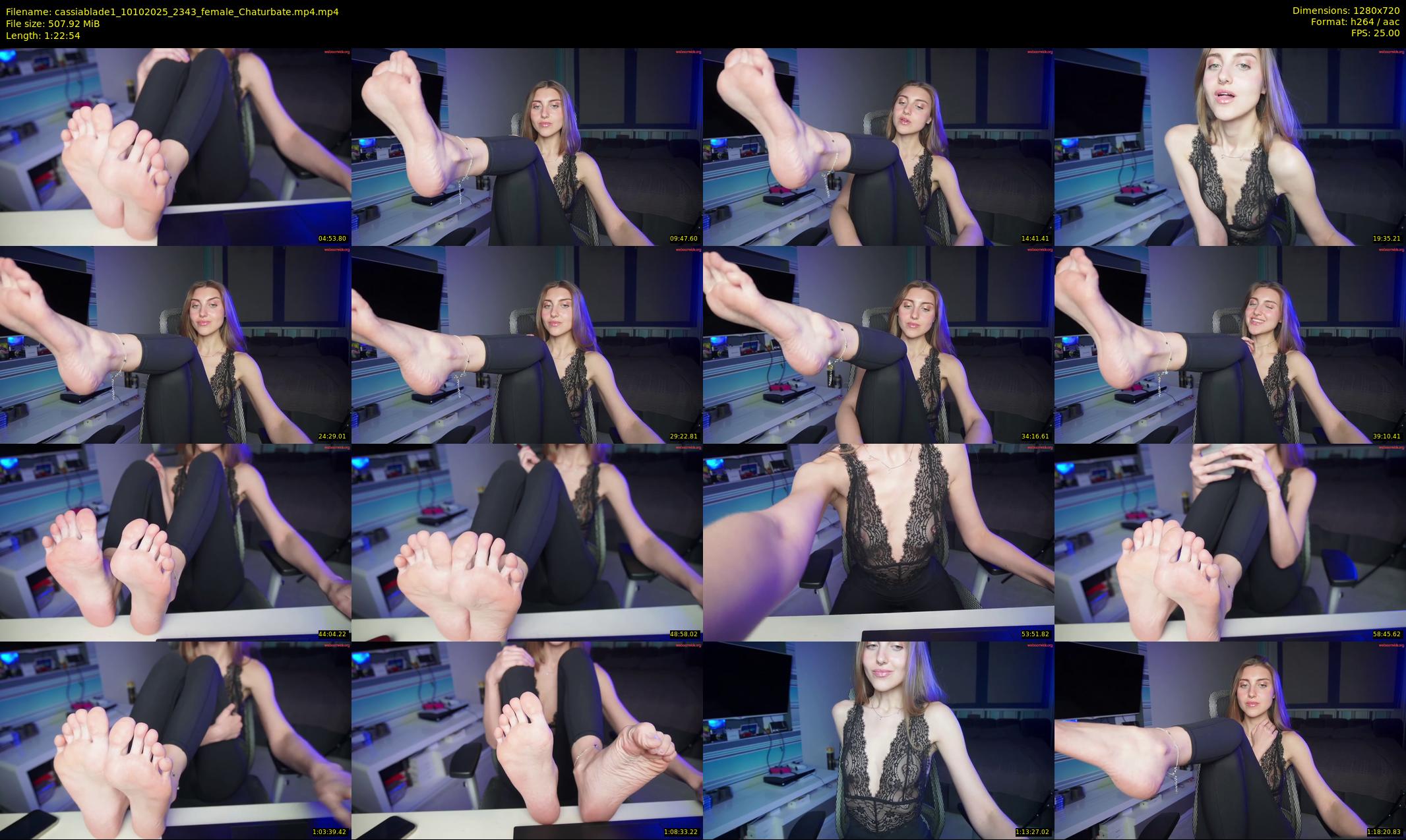 cassiablade1 — 83 minute Chaturbate female cam show recording, 720p, Oct 10, 2025