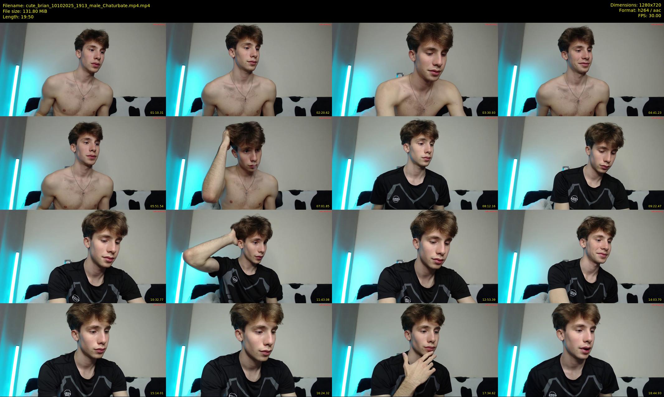 cute_brian — 20 minute Chaturbate male cam show recording, 720p, Oct 10, 2025