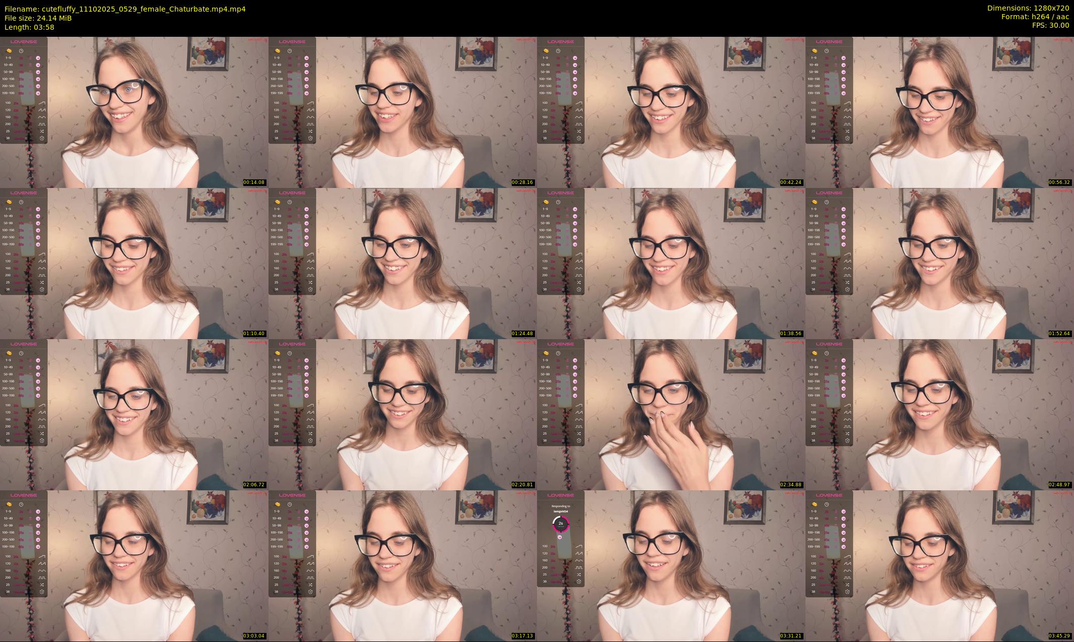 cutefluffy — 4 minute Chaturbate female cam show recording, 720p, Oct 11, 2025