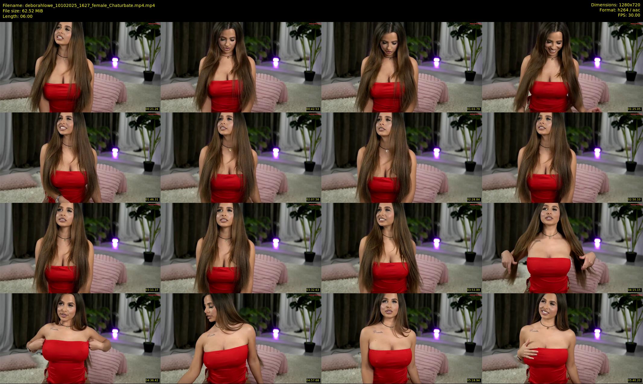 deborahlowe — 6 minute Chaturbate female cam show recording, 720p, Oct 10, 2025