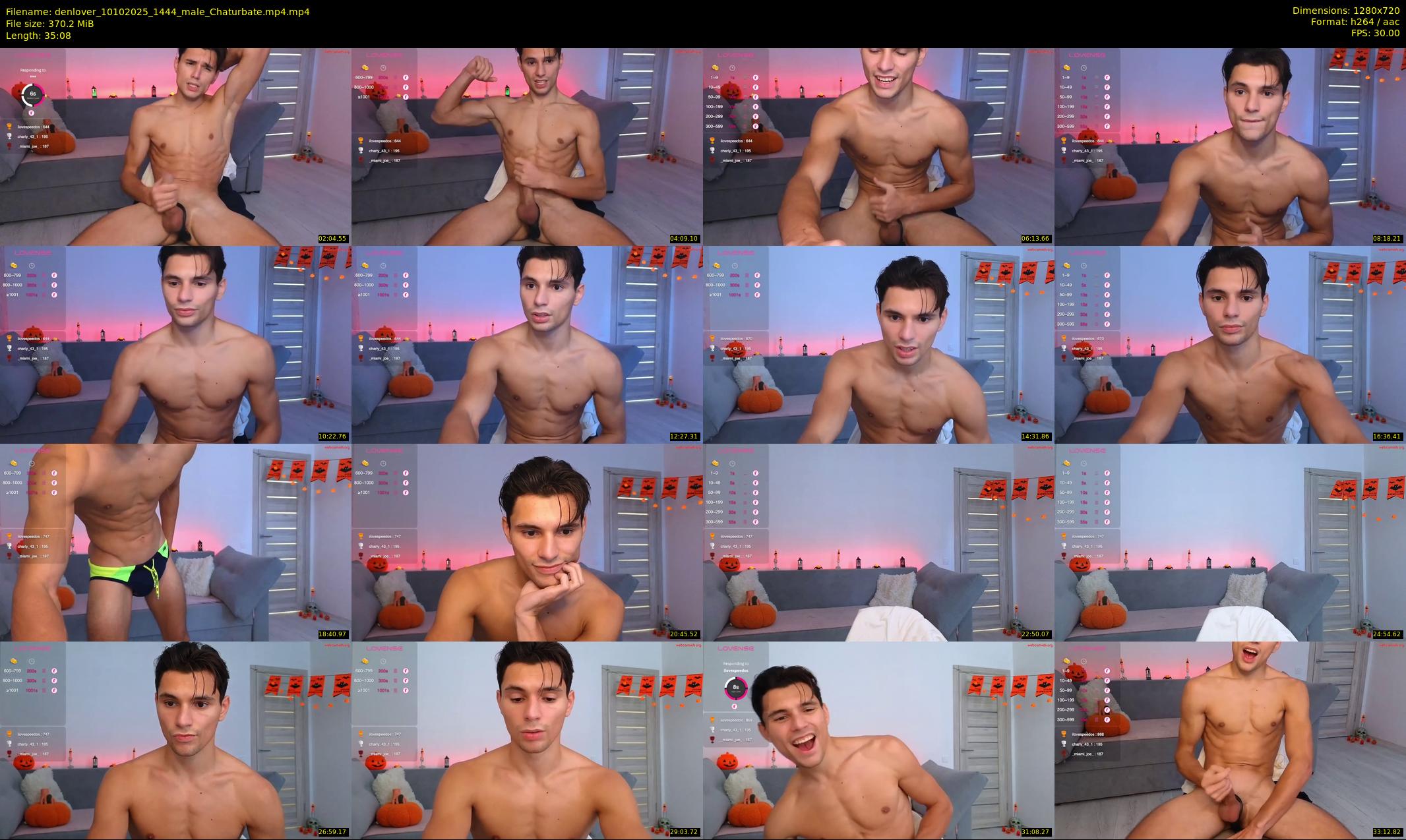 denlover — 36 minute Chaturbate male cam show recording, 720p, Oct 10, 2025
