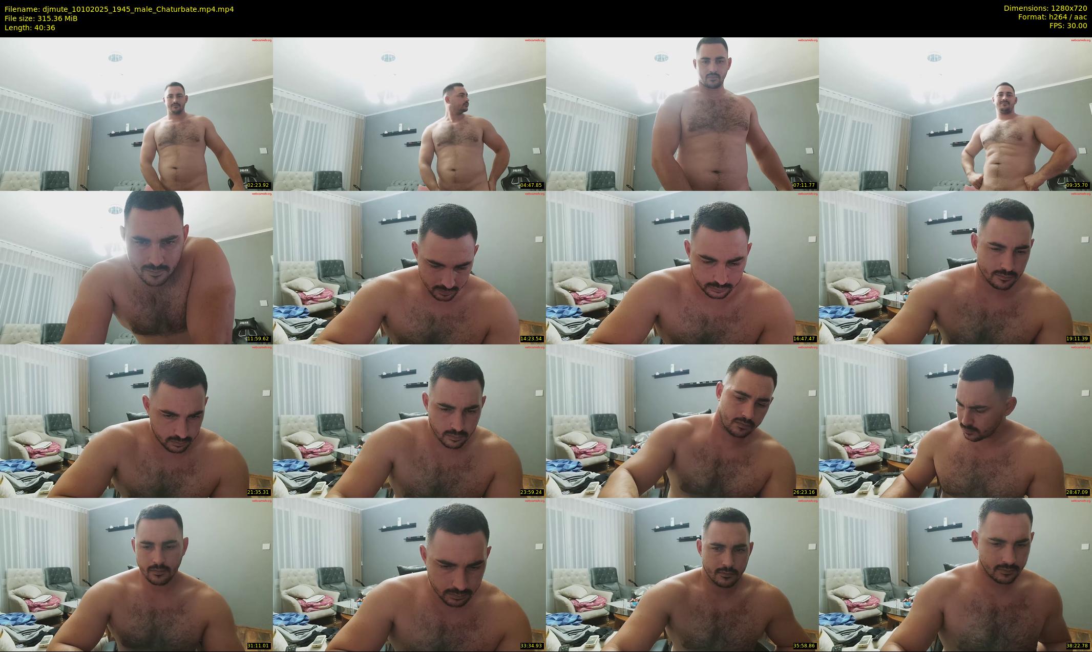 djmute — 41 minute Chaturbate male cam show recording, 720p, Oct 10, 2025