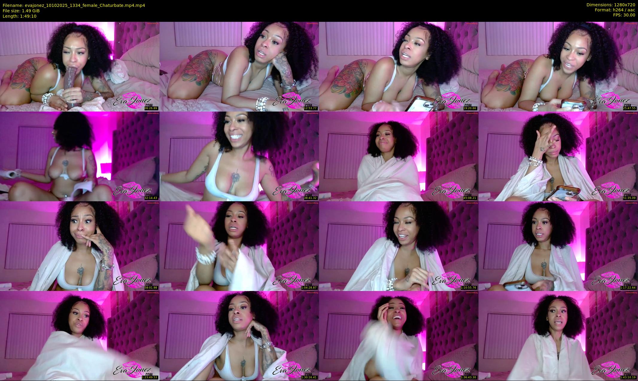 evajonez — 110 minute Chaturbate female cam show recording, 720p, Oct 10, 2025
