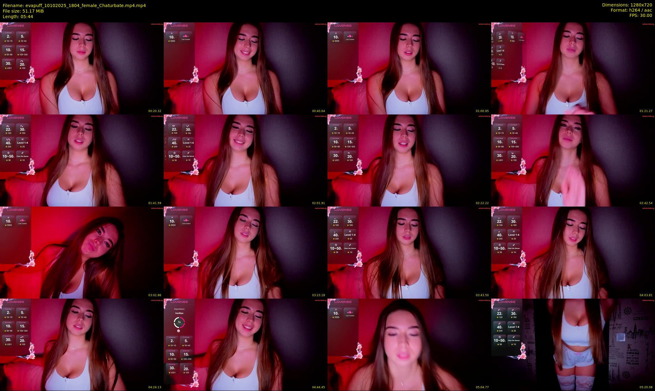 evapuff — 6 minute Chaturbate female cam show recording, 720p, Oct 10, 2025
