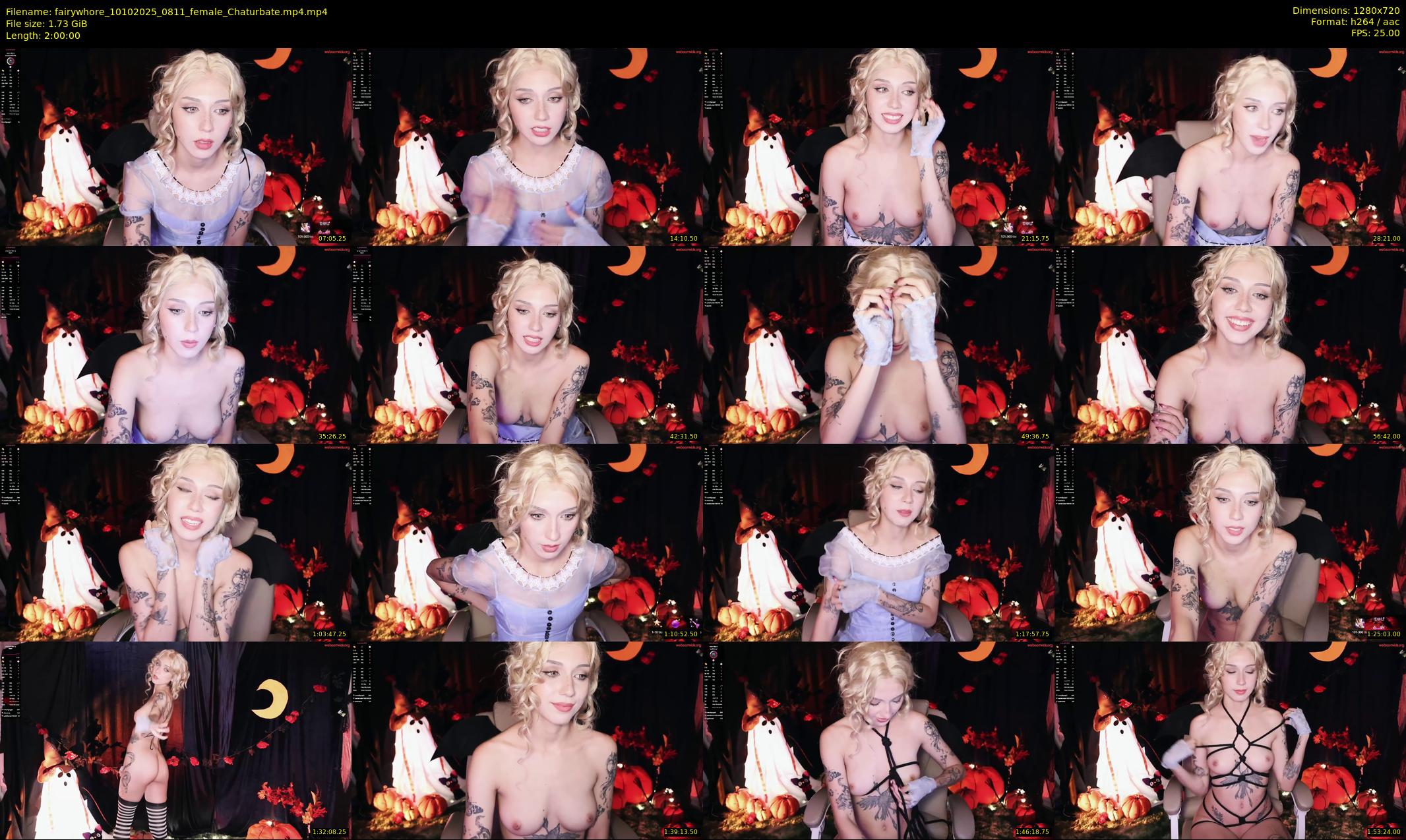 fairywhore — 120 minute Chaturbate female cam show recording, 720p, Oct 10, 2025