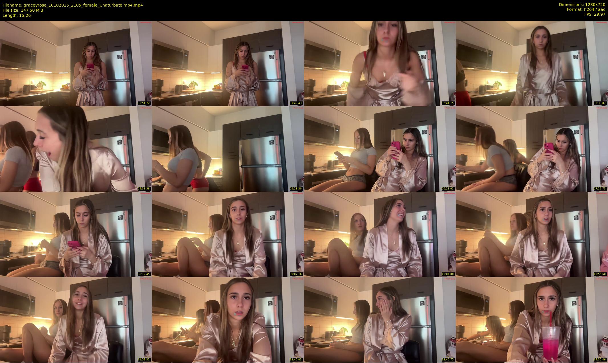 graceyrose — 16 minute Chaturbate female cam show recording, 720p, Oct 10, 2025