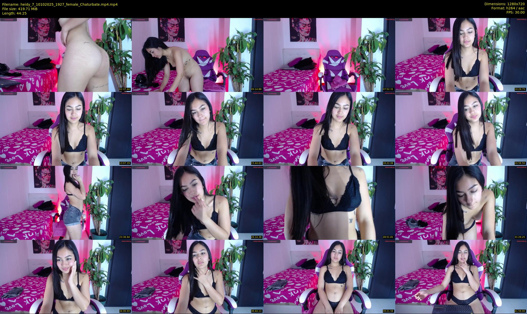 heidy_7 — 45 minute Chaturbate female cam show recording, 720p, Oct 10, 2025