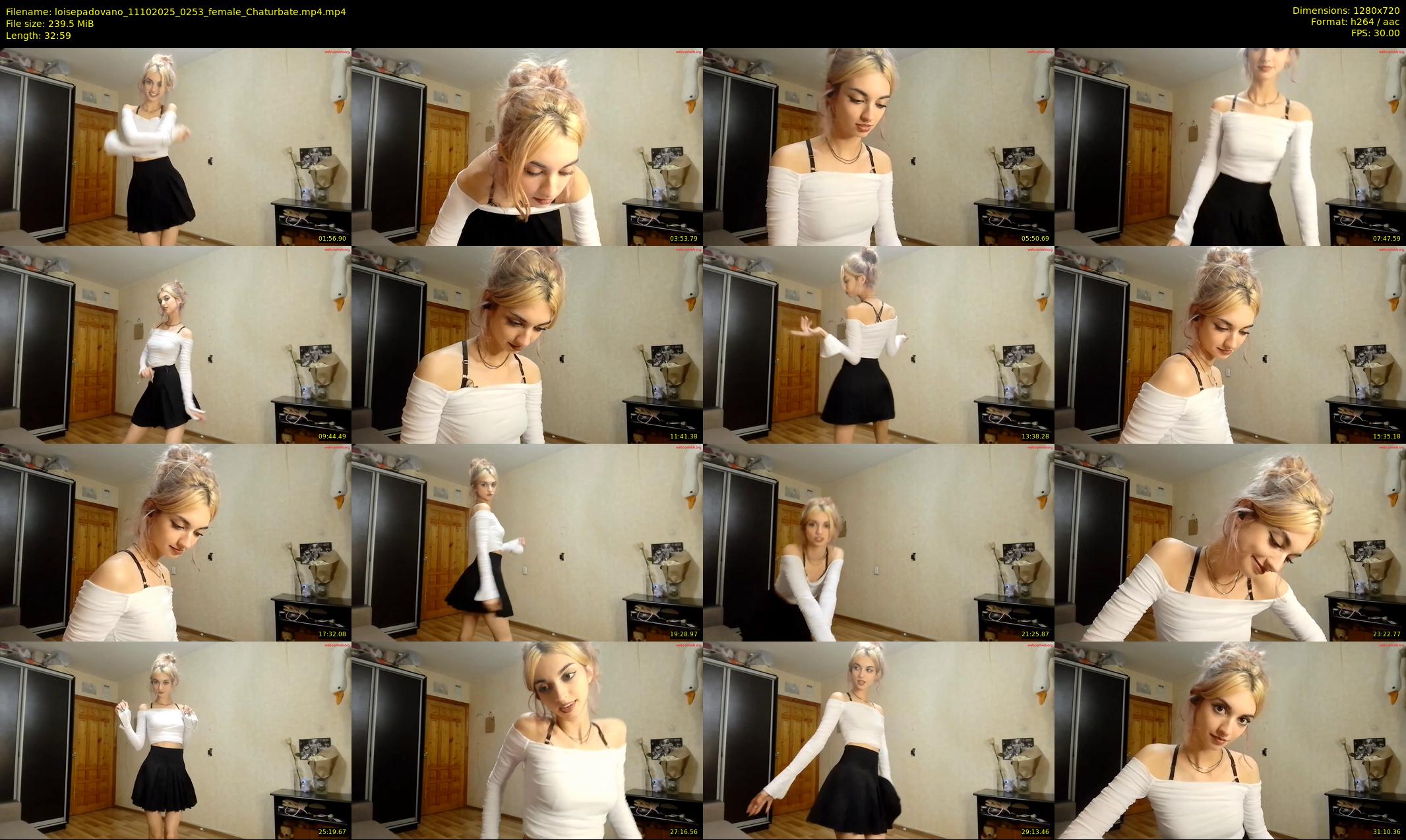 loisepadovano — 33 minute Chaturbate female cam show recording, 720p, Oct 11, 2025