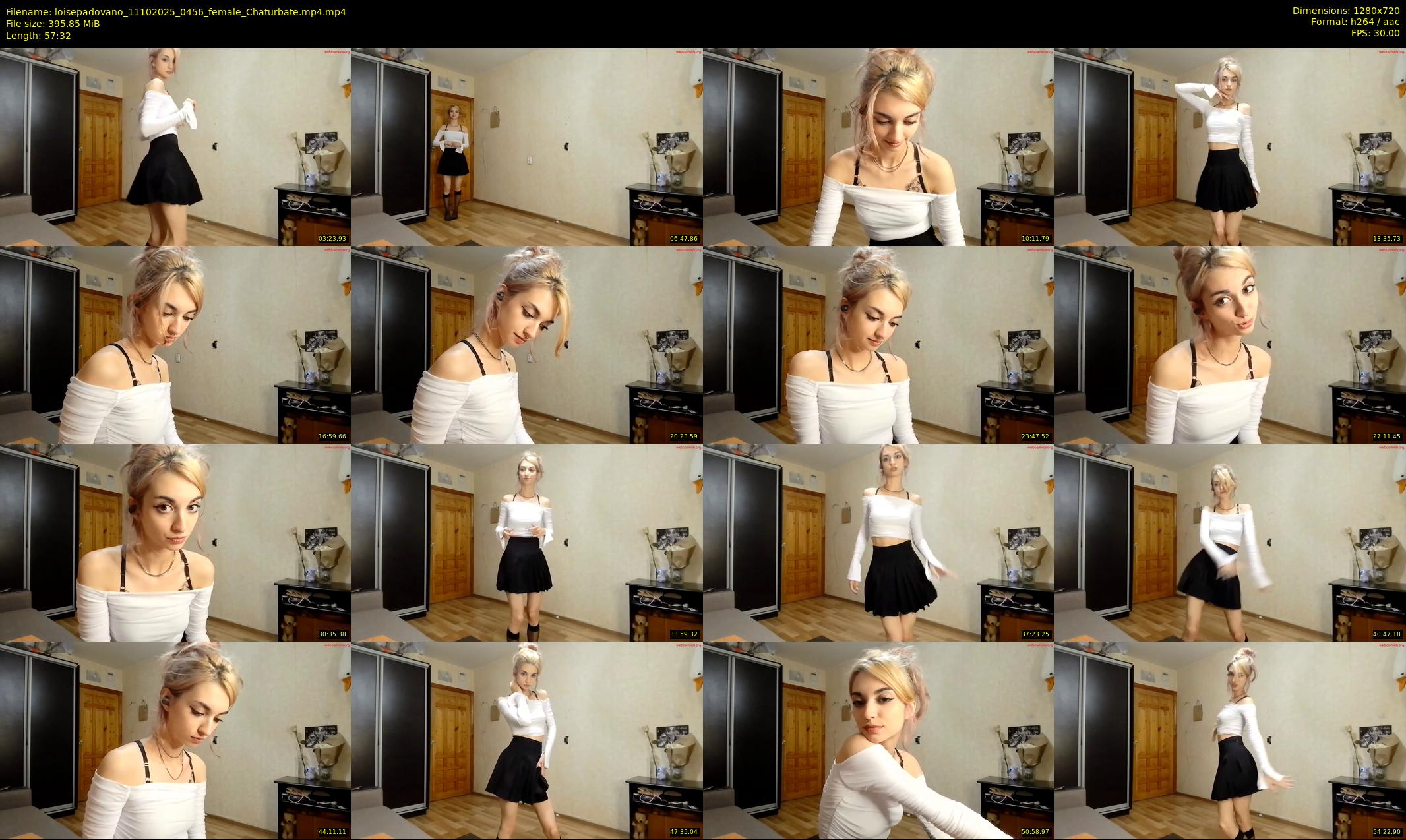 loisepadovano — 58 minute Chaturbate female cam show recording, 720p, Oct 11, 2025