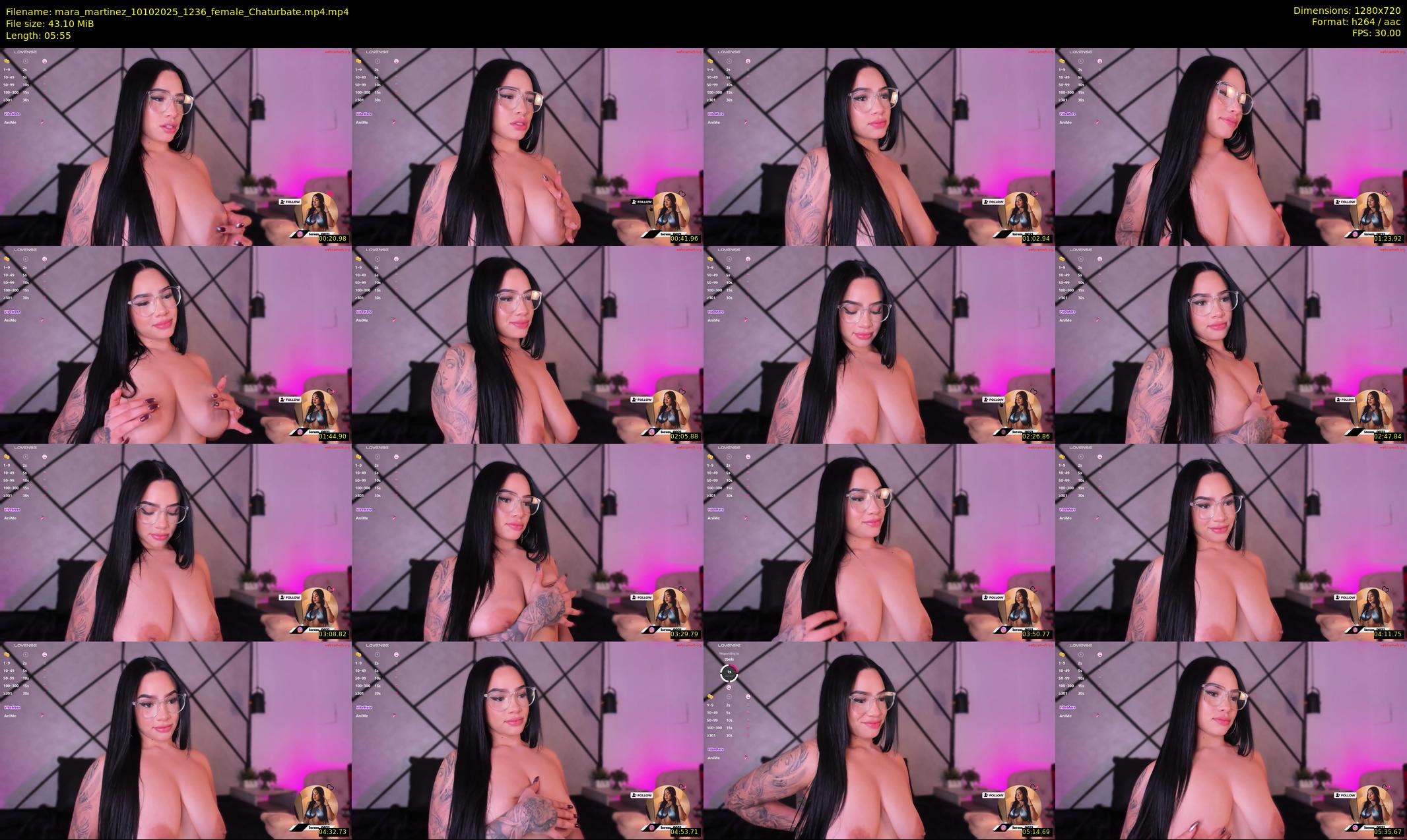 mara_martinez — 6 minute Chaturbate female cam show recording, 720p, Oct 10, 2025