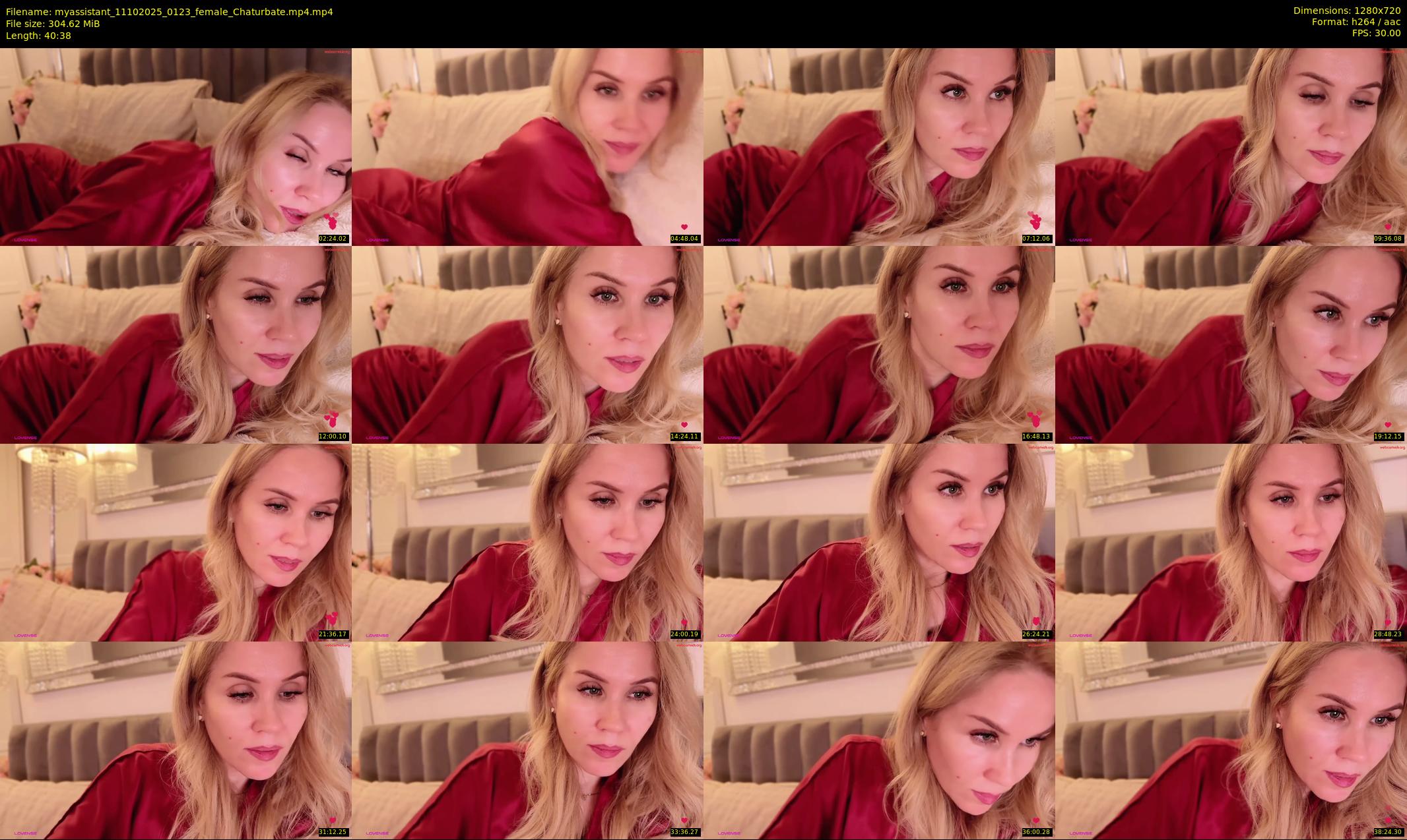 myassistant — 41 minute Chaturbate female cam show recording, 720p, Oct 11, 2025