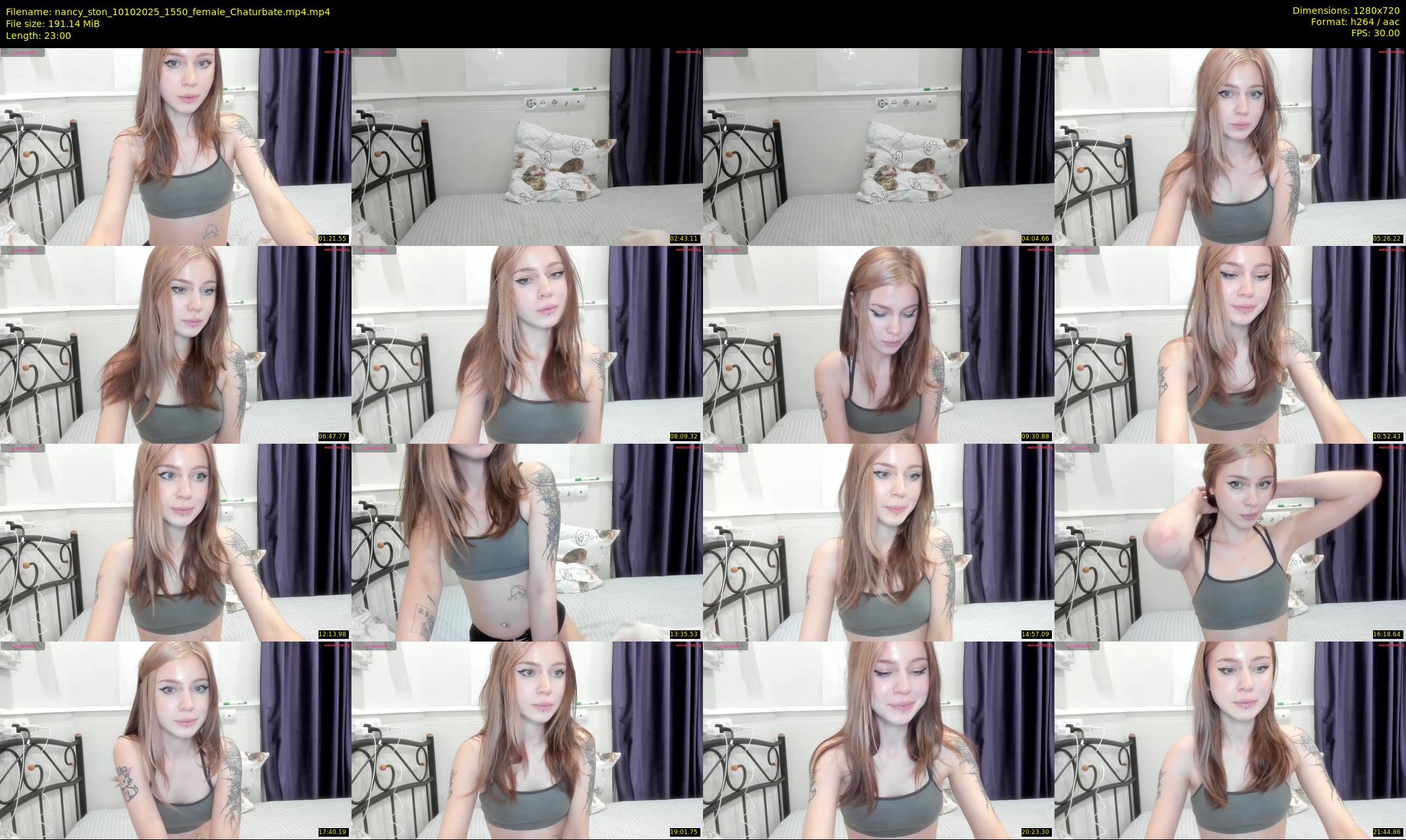 nancy_ston — 23 minute Chaturbate female cam show recording, 720p, Oct 10, 2025