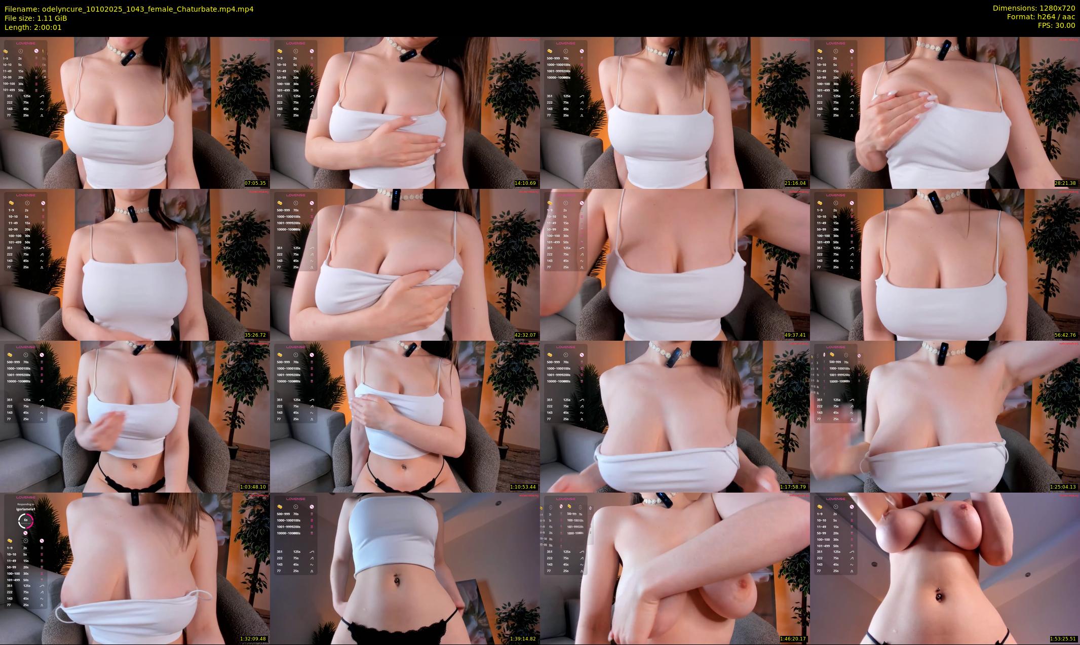 odelyncure — 121 minute Chaturbate female cam show recording, 720p, Oct 10, 2025