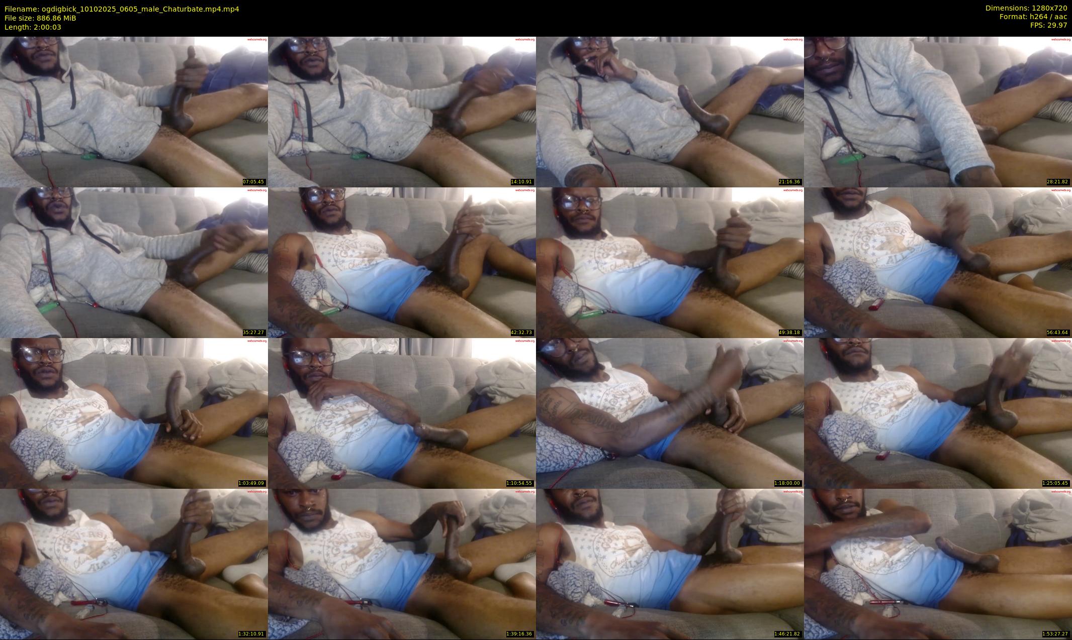 ogdigbick — 121 minute Chaturbate male cam show recording, 720p, Oct 10, 2025