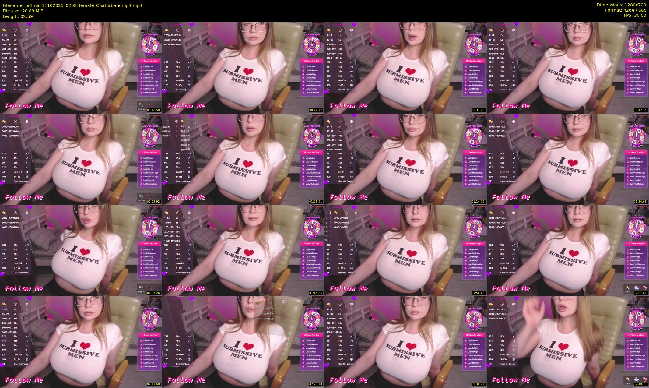 pr1ma — 3 minute Chaturbate female cam show recording, 720p, Oct 11, 2025