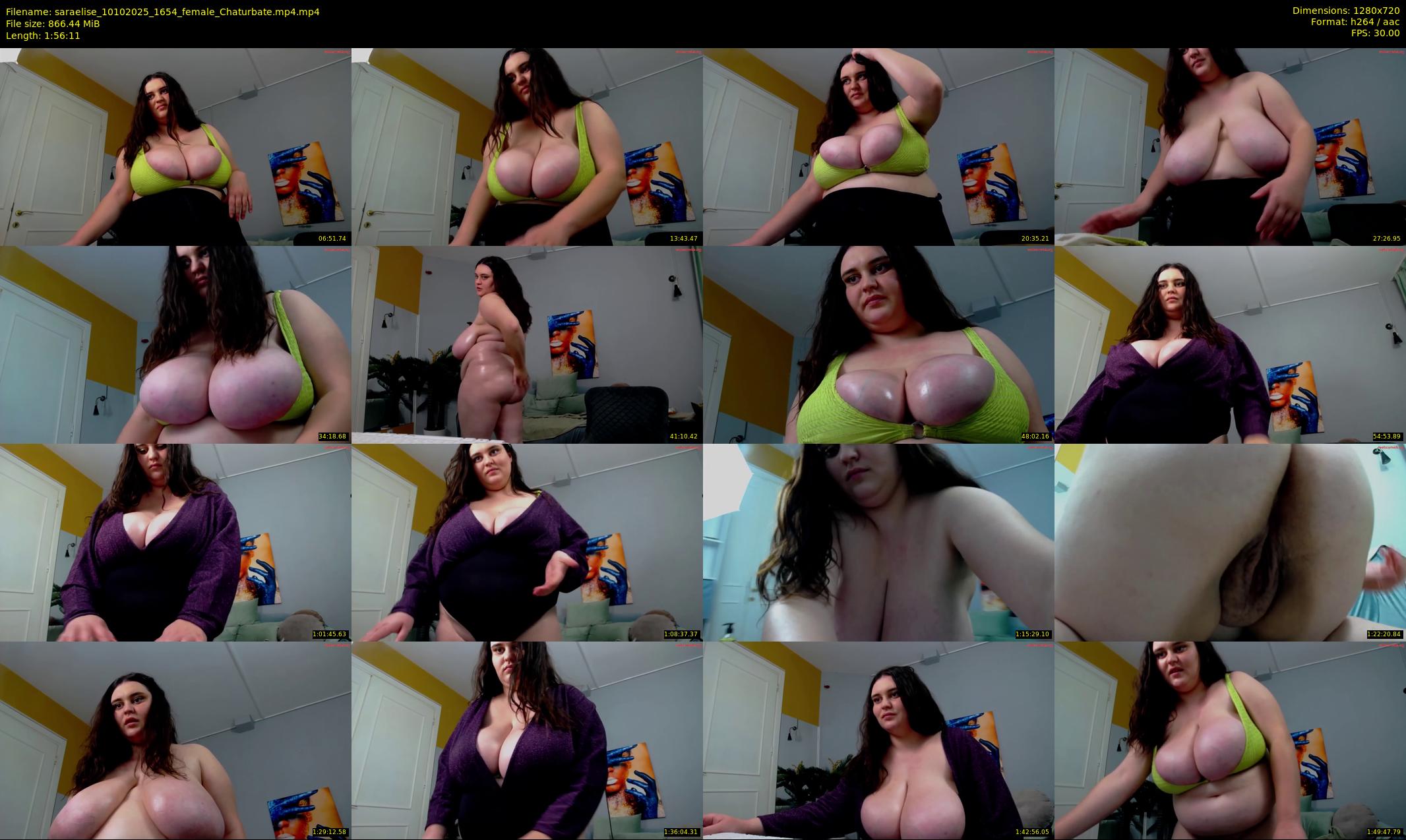 saraelise — 117 minute Chaturbate female cam show recording, 720p, Oct 10, 2025
