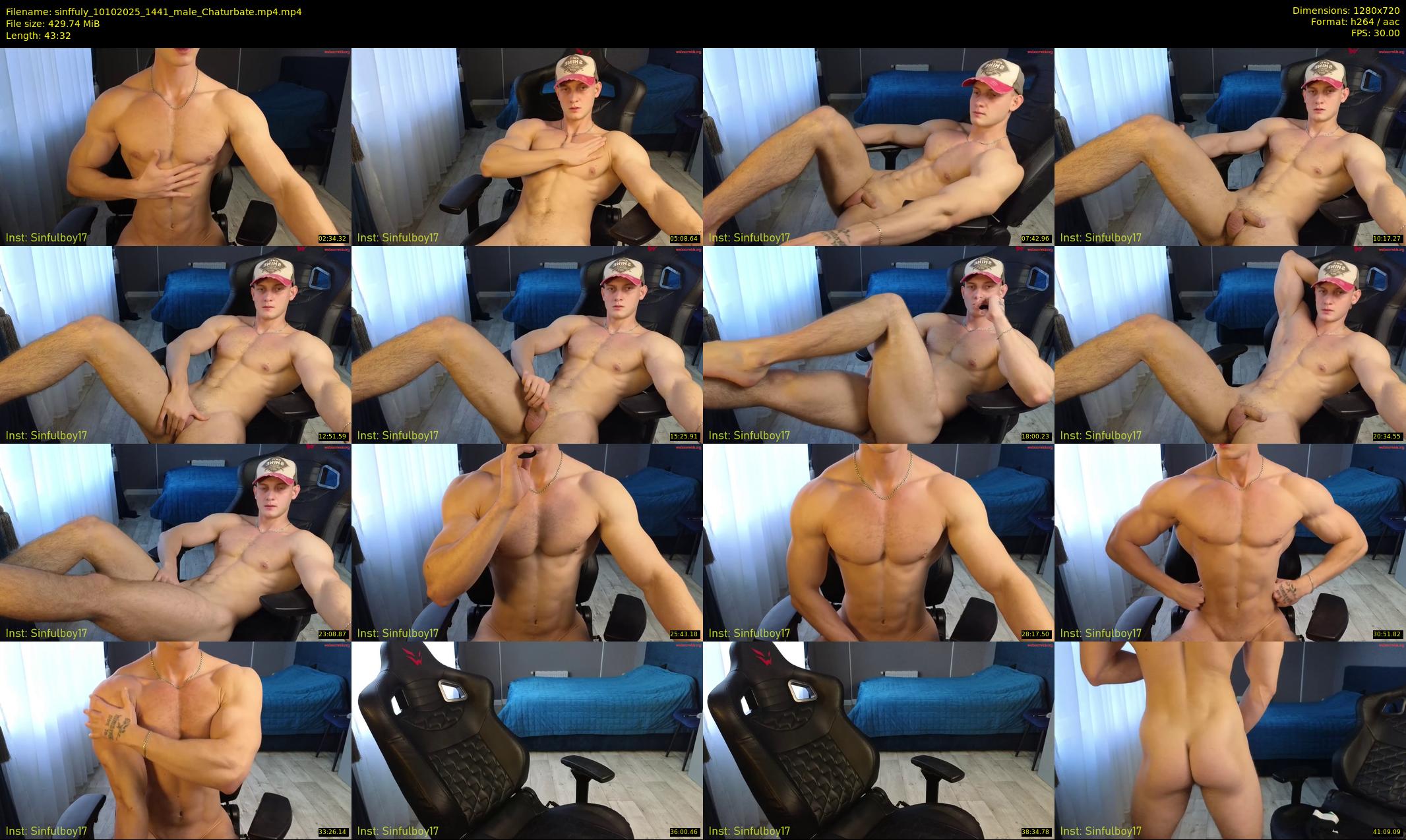 sinffuly — 44 minute Chaturbate male cam show recording, 720p, Oct 10, 2025