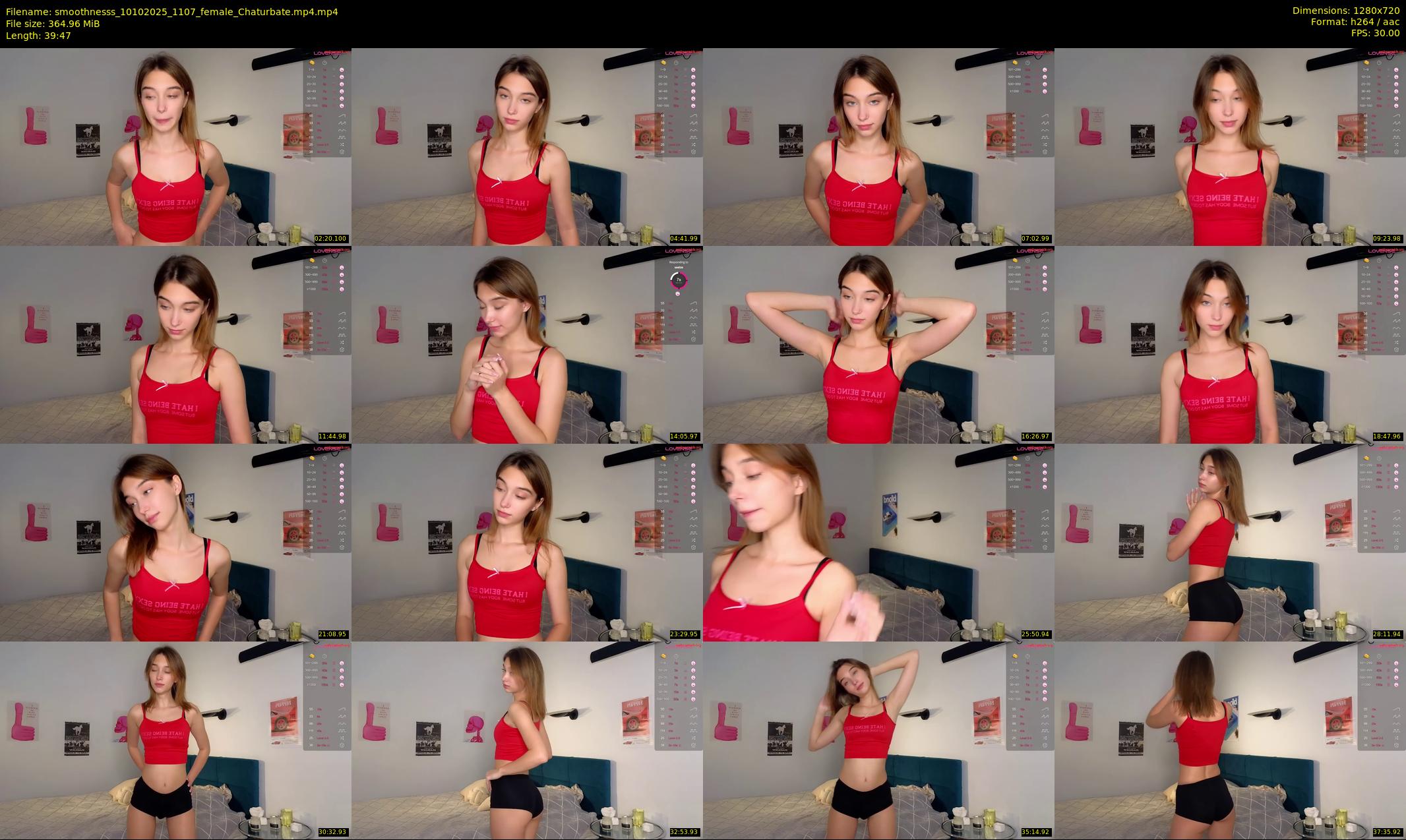smoothnesss — 40 minute Chaturbate female cam show recording, 720p, Oct 10, 2025