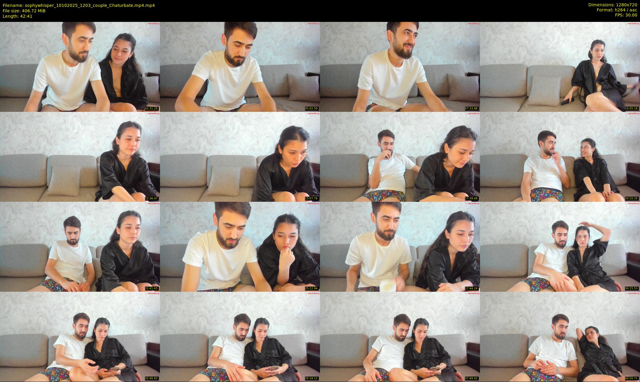 sophywhisper — 43 minute Chaturbate couple cam show recording, 720p, Oct 10, 2025