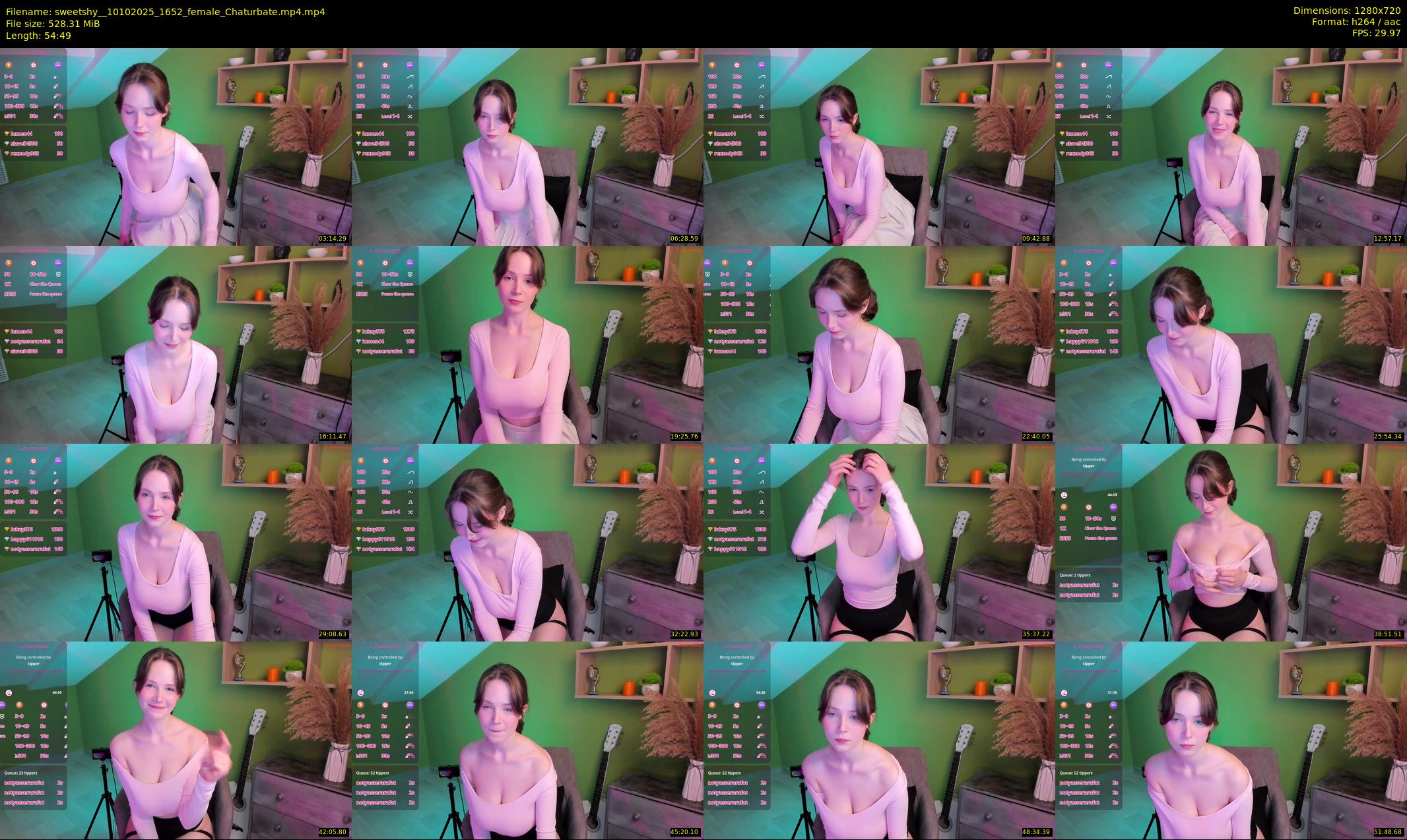 sweetshy_ — 55 minute Chaturbate female cam show recording, 720p, Oct 10, 2025