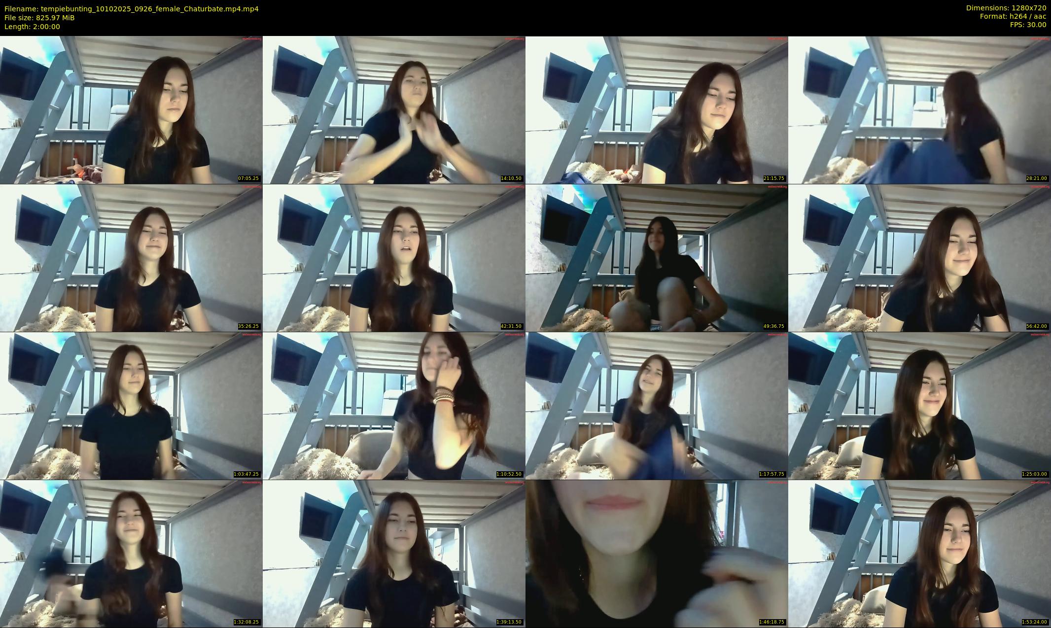 tempiebunting — 120 minute Chaturbate female cam show recording, 720p, Oct 10, 2025