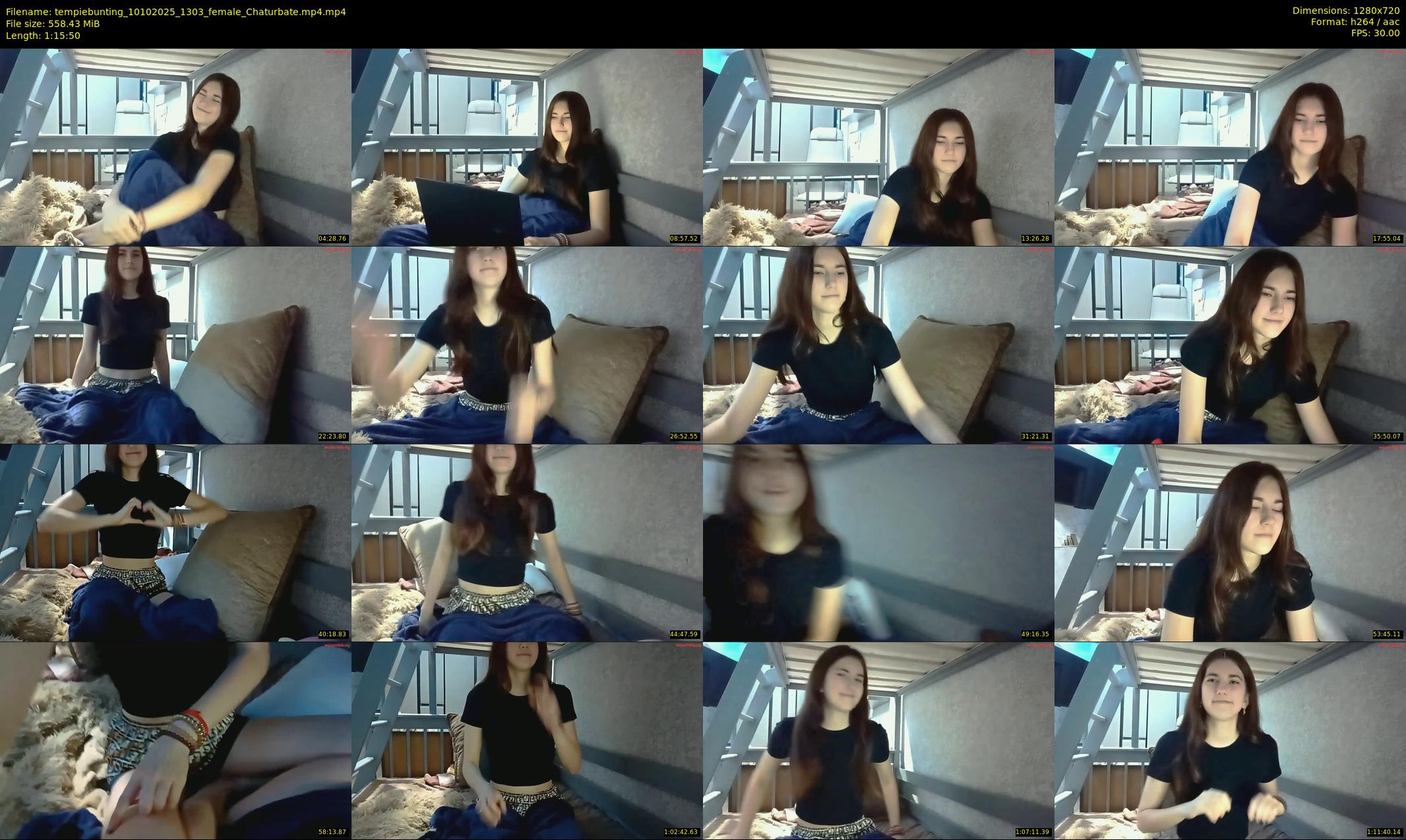 tempiebunting — 76 minute Chaturbate female cam show recording, 720p, Oct 10, 2025