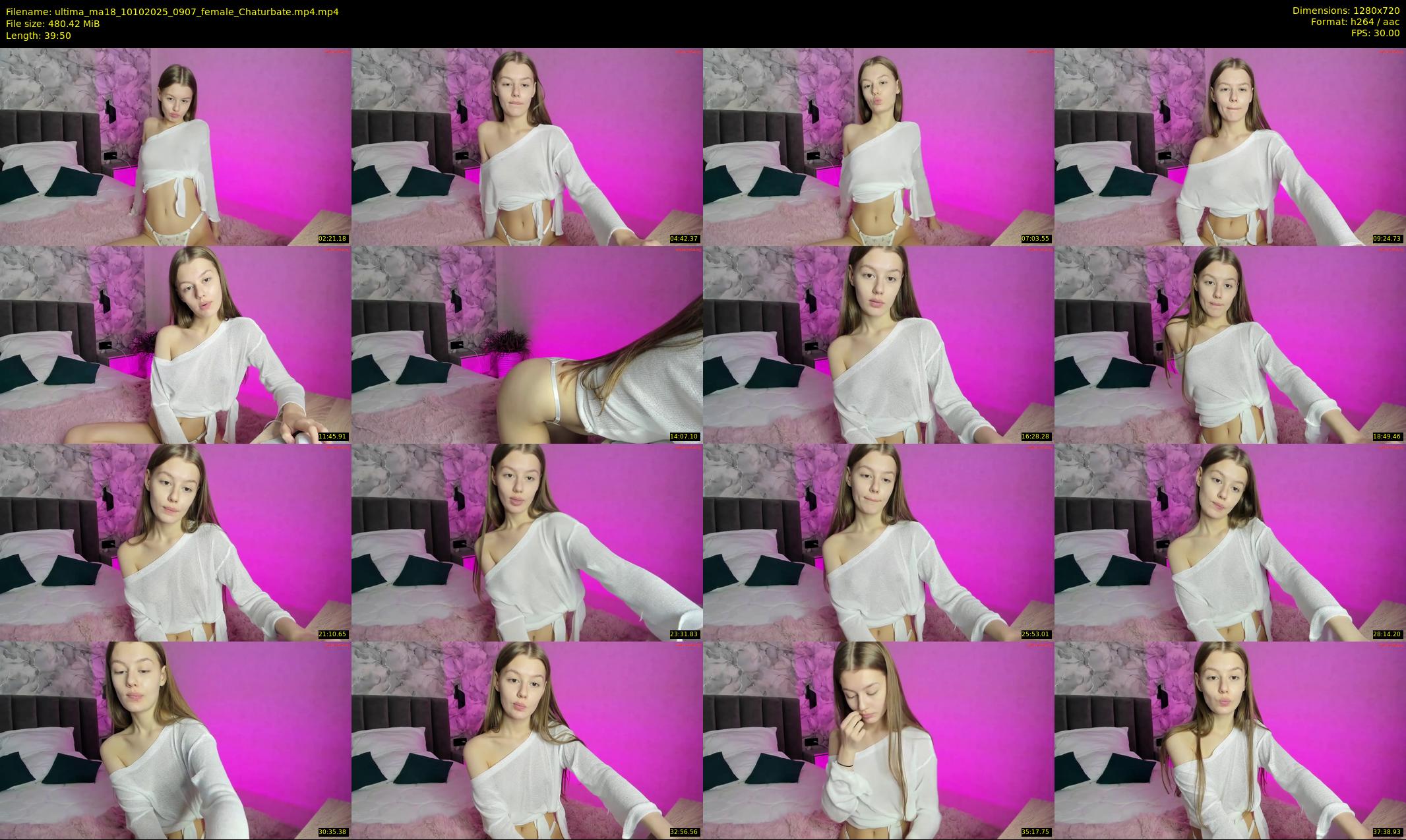 ultima_ma18 — 40 minute Chaturbate female cam show recording, 720p, Oct 10, 2025