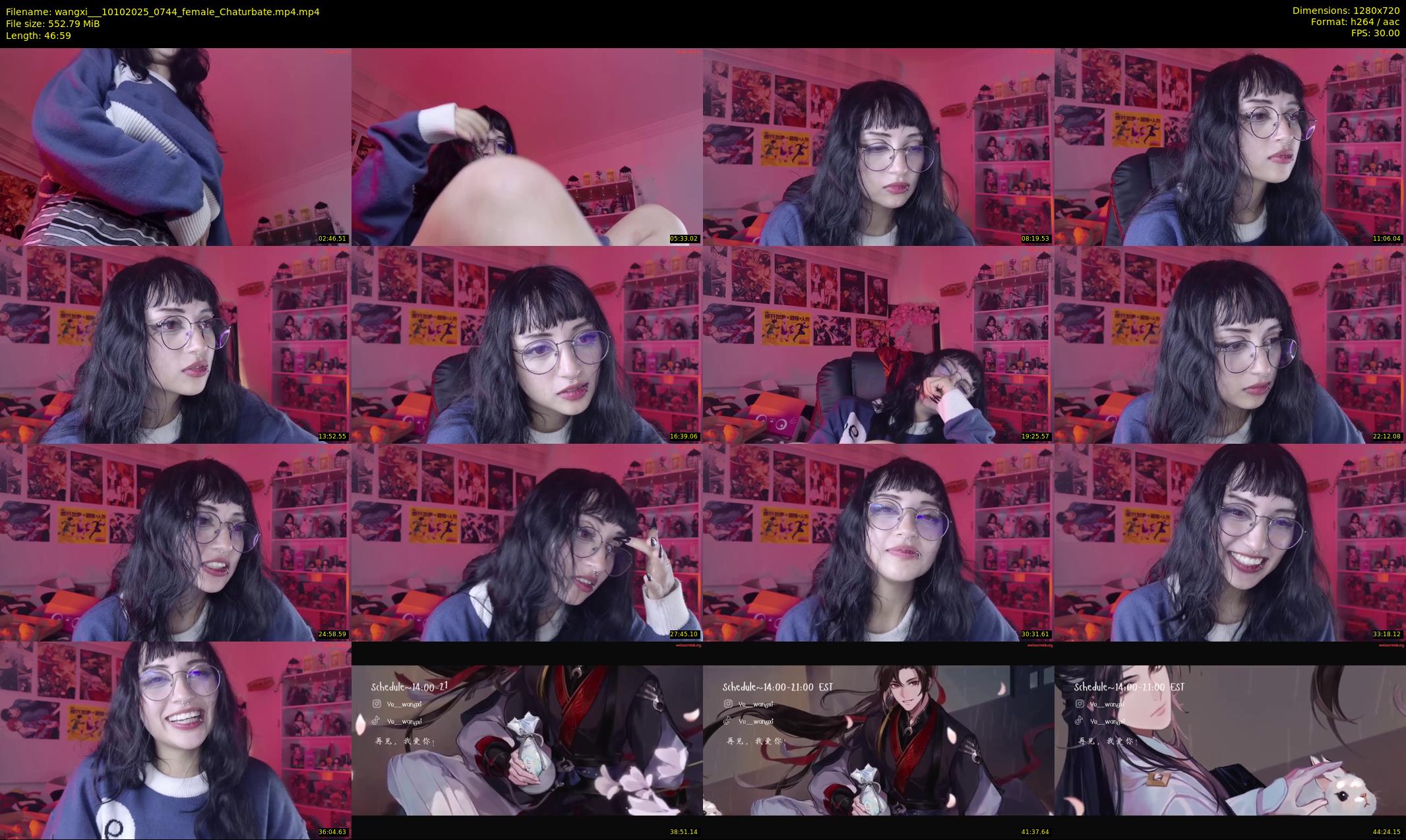 wangxi__ — 47 minute Chaturbate female cam show recording, 720p, Oct 10, 2025