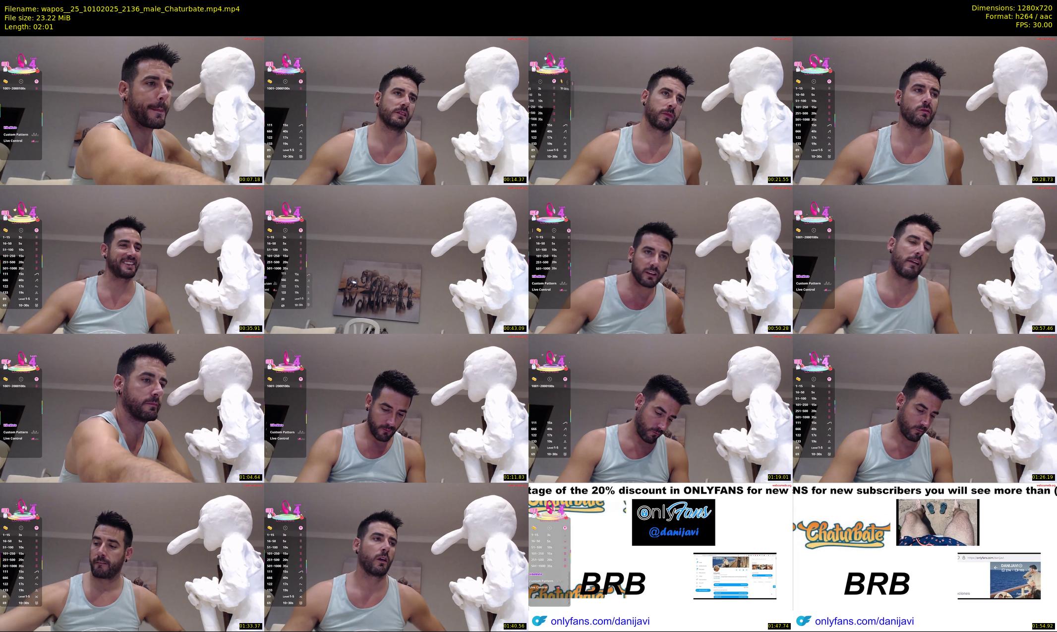 wapos__25 — 3 minute Chaturbate male cam show recording, 720p, Oct 10, 2025