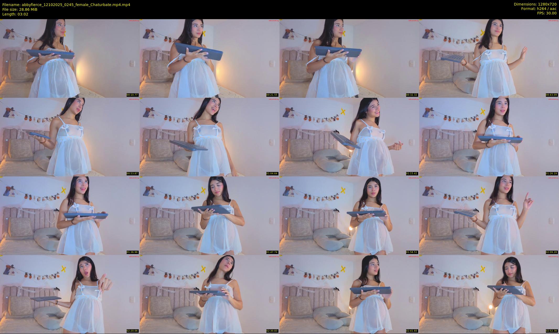 abbyfierce — 4 minute Chaturbate female cam show recording, 720p, Oct 12, 2025