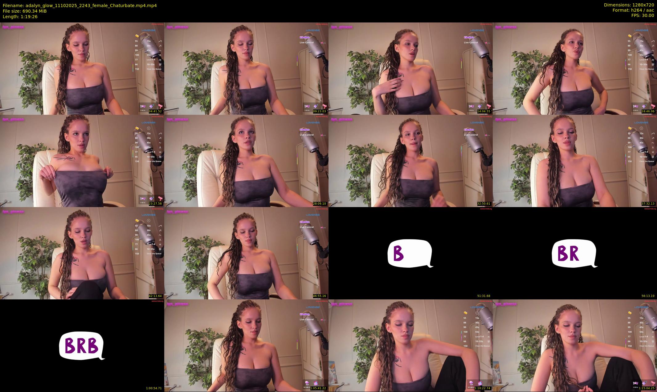adalyn_glow — 80 minute Chaturbate female cam show recording, 720p, Oct 11, 2025