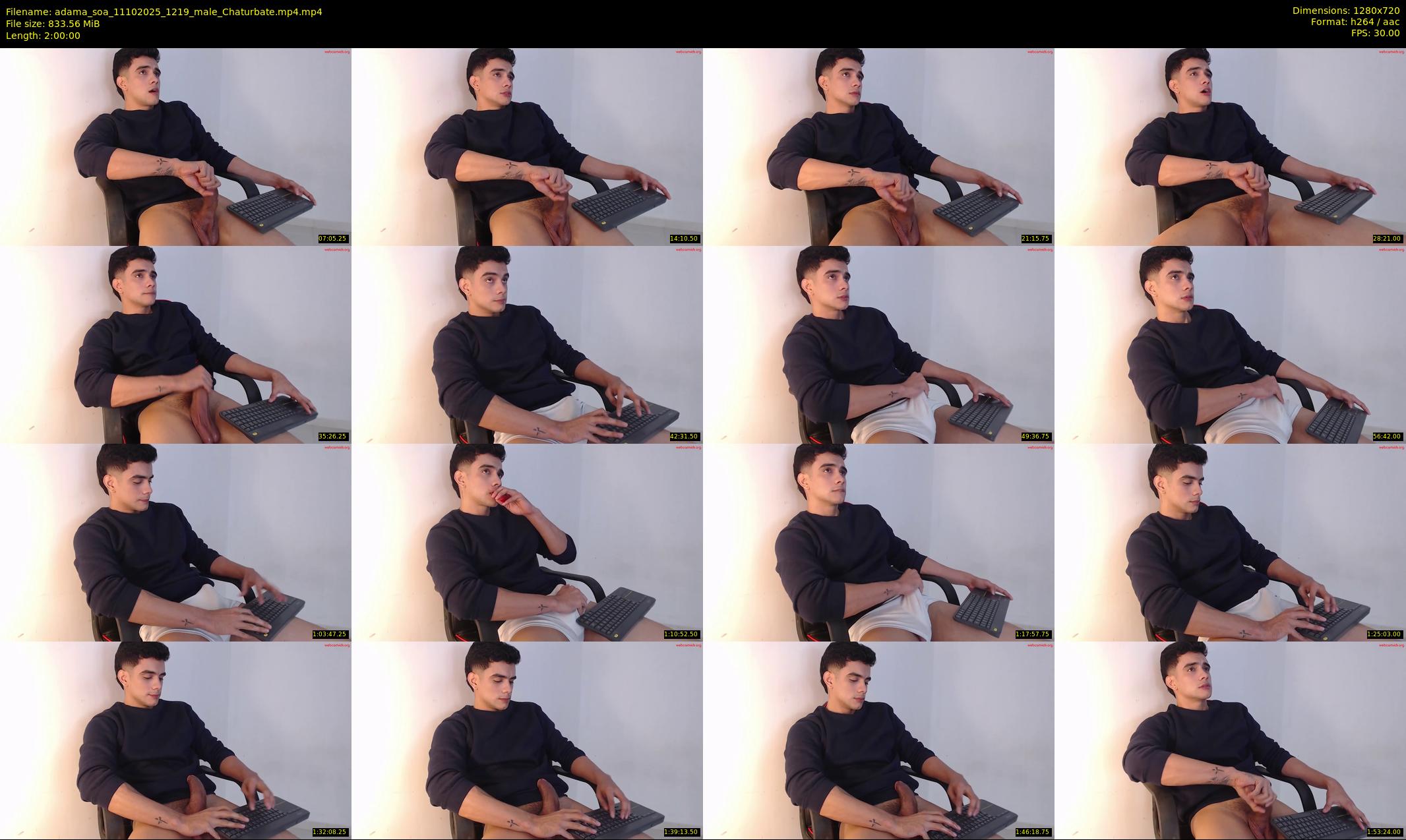 adama_soa — 120 minute Chaturbate male cam show recording, 720p, Oct 11, 2025