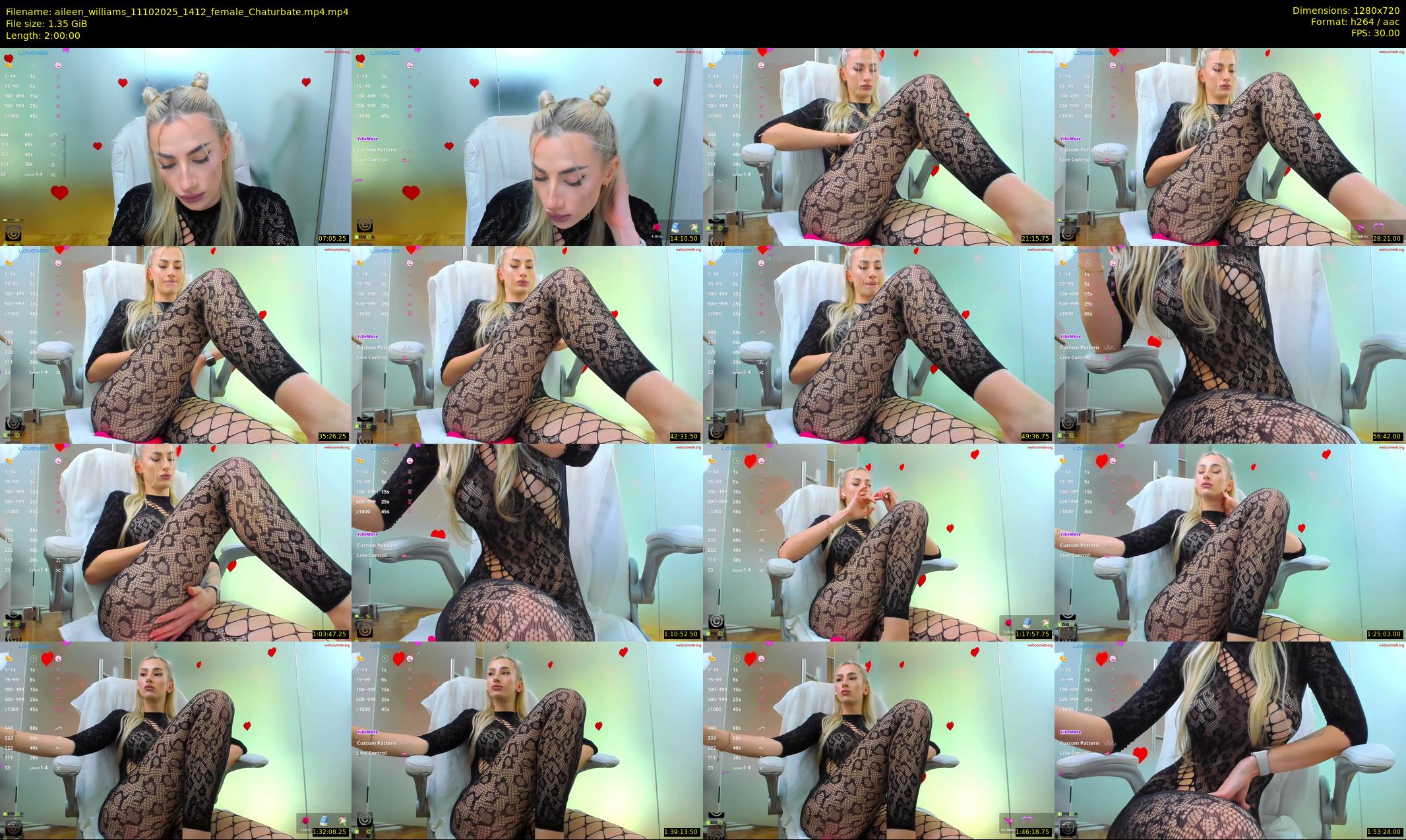 aileen_williams — 120 minute Chaturbate female cam show recording, 720p, Oct 11, 2025