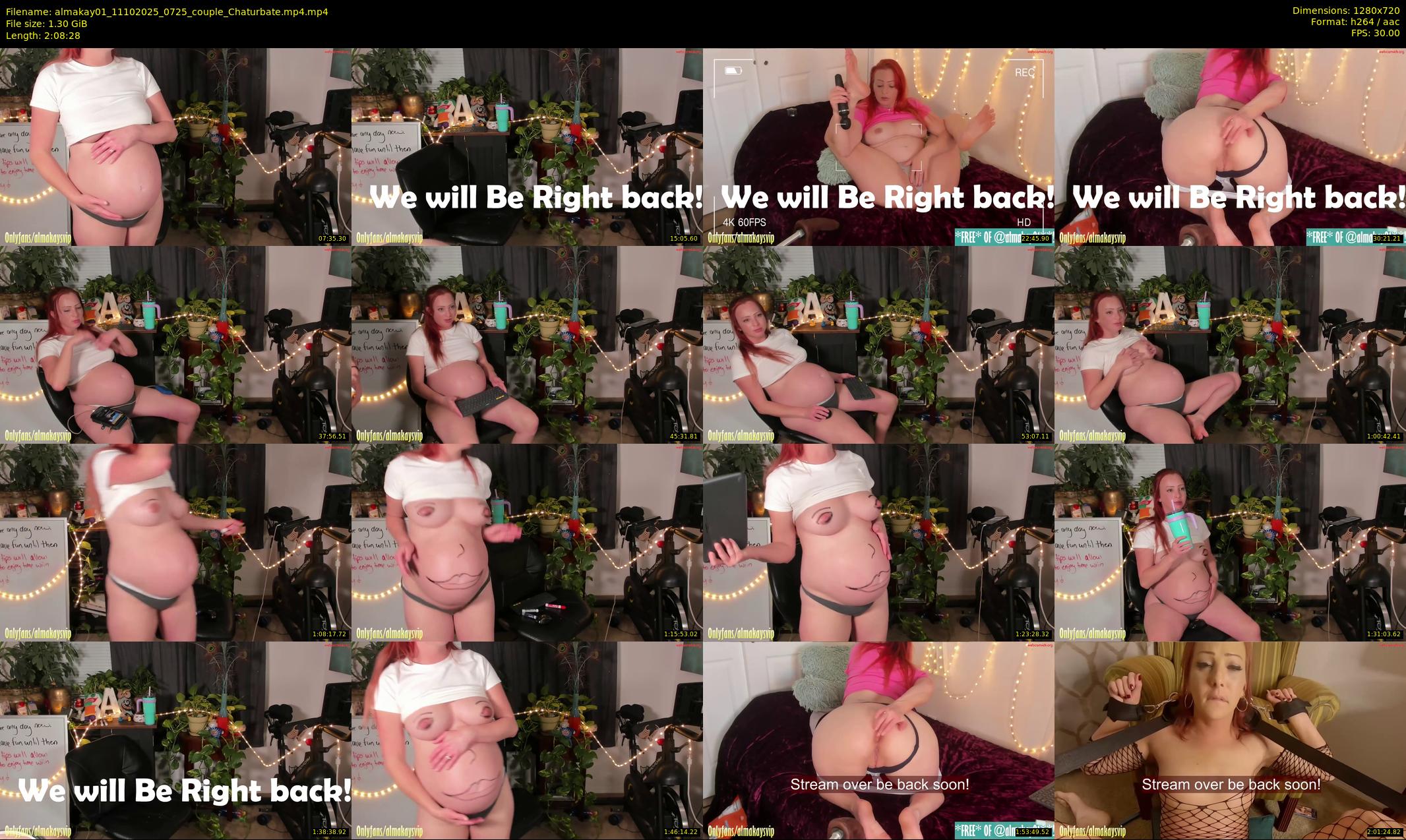 almakay01 — 129 minute Chaturbate couple cam show recording, 720p, Oct 11, 2025