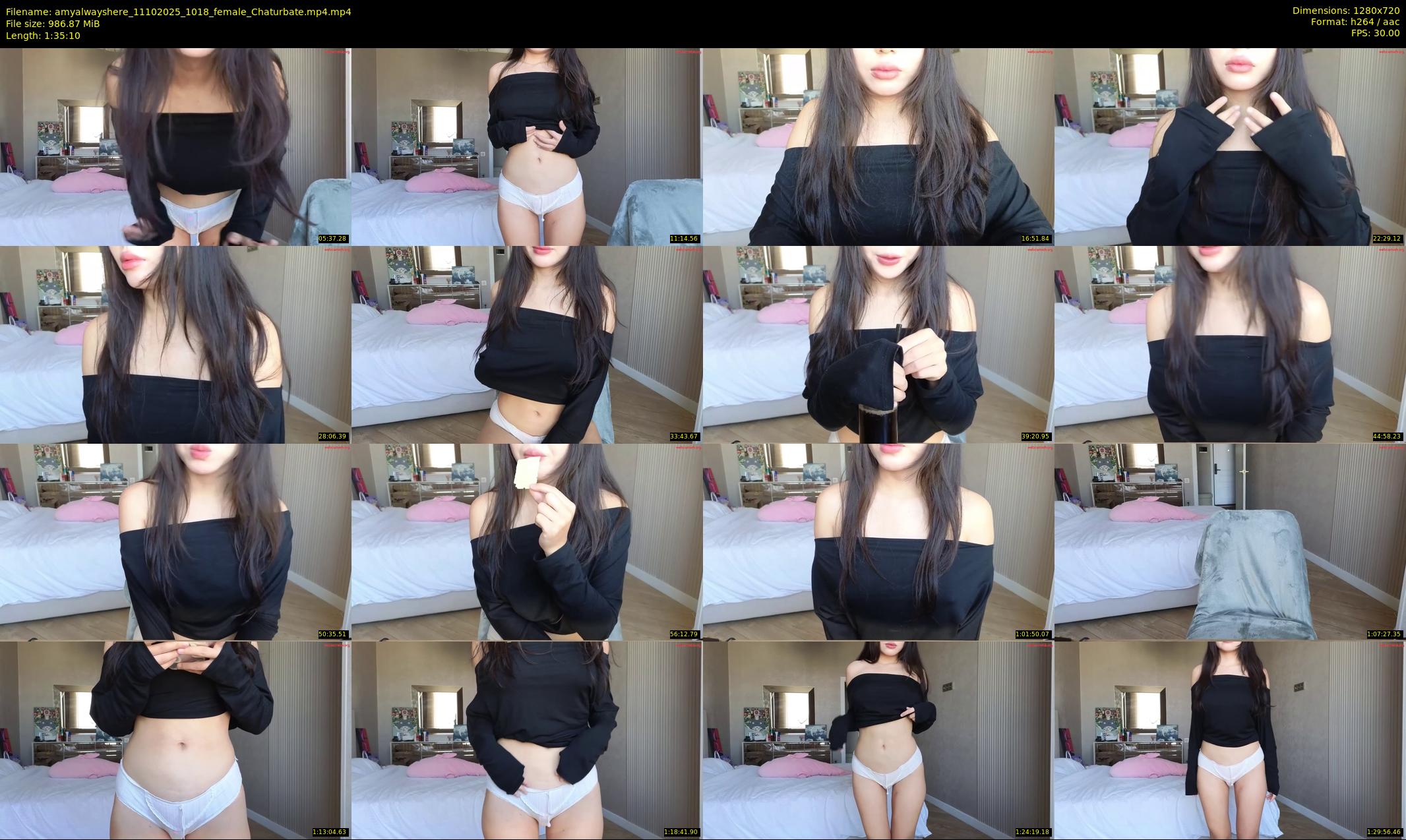 amyalwayshere — 96 minute Chaturbate female cam show recording, 720p, Oct 11, 2025
