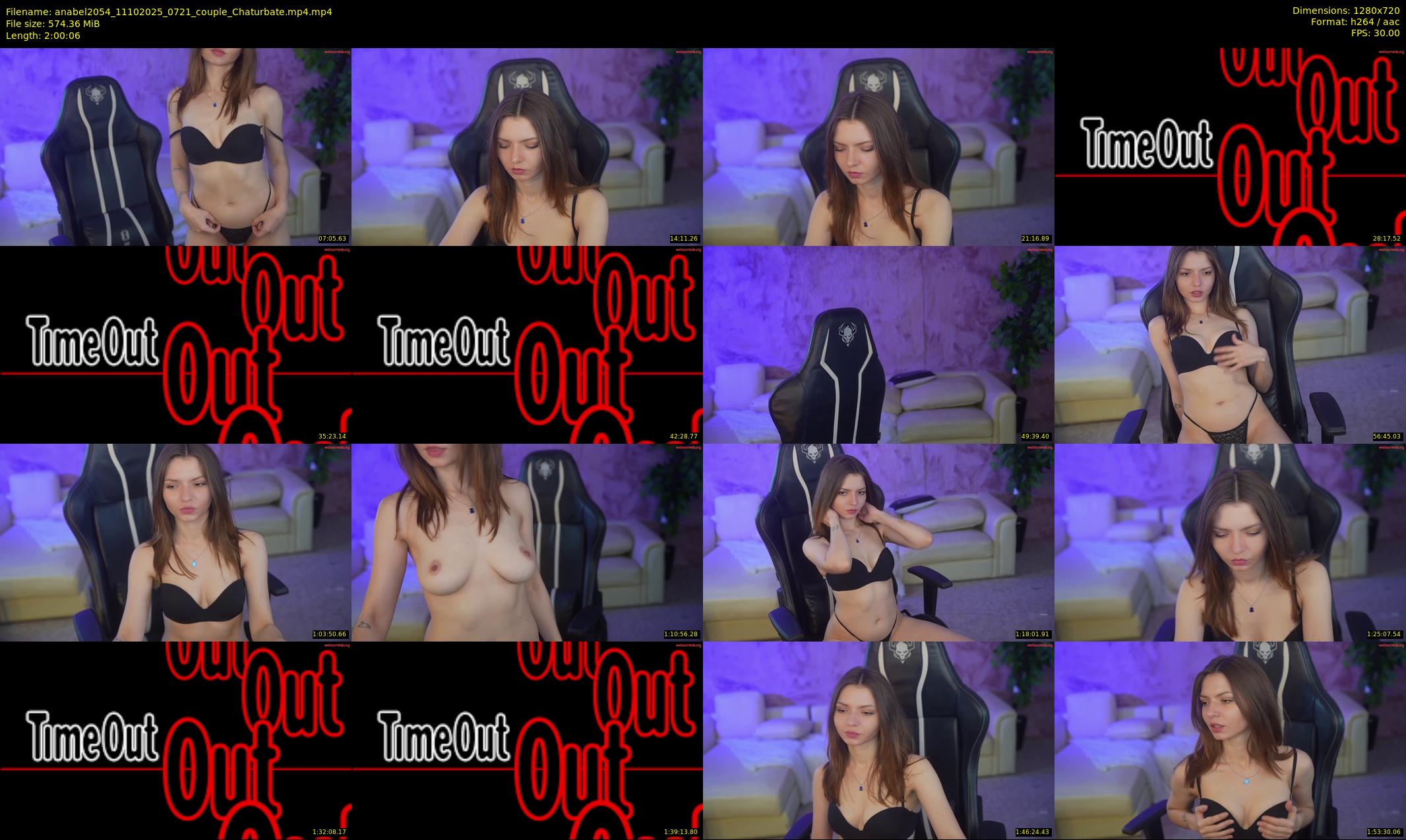 anabel2054 — 121 minute Chaturbate female cam show recording, 720p, Oct 11, 2025