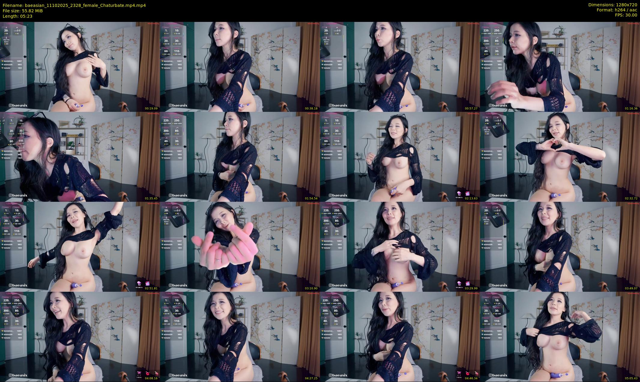 baeasian — 6 minute Chaturbate female cam show recording, 720p, Oct 11, 2025