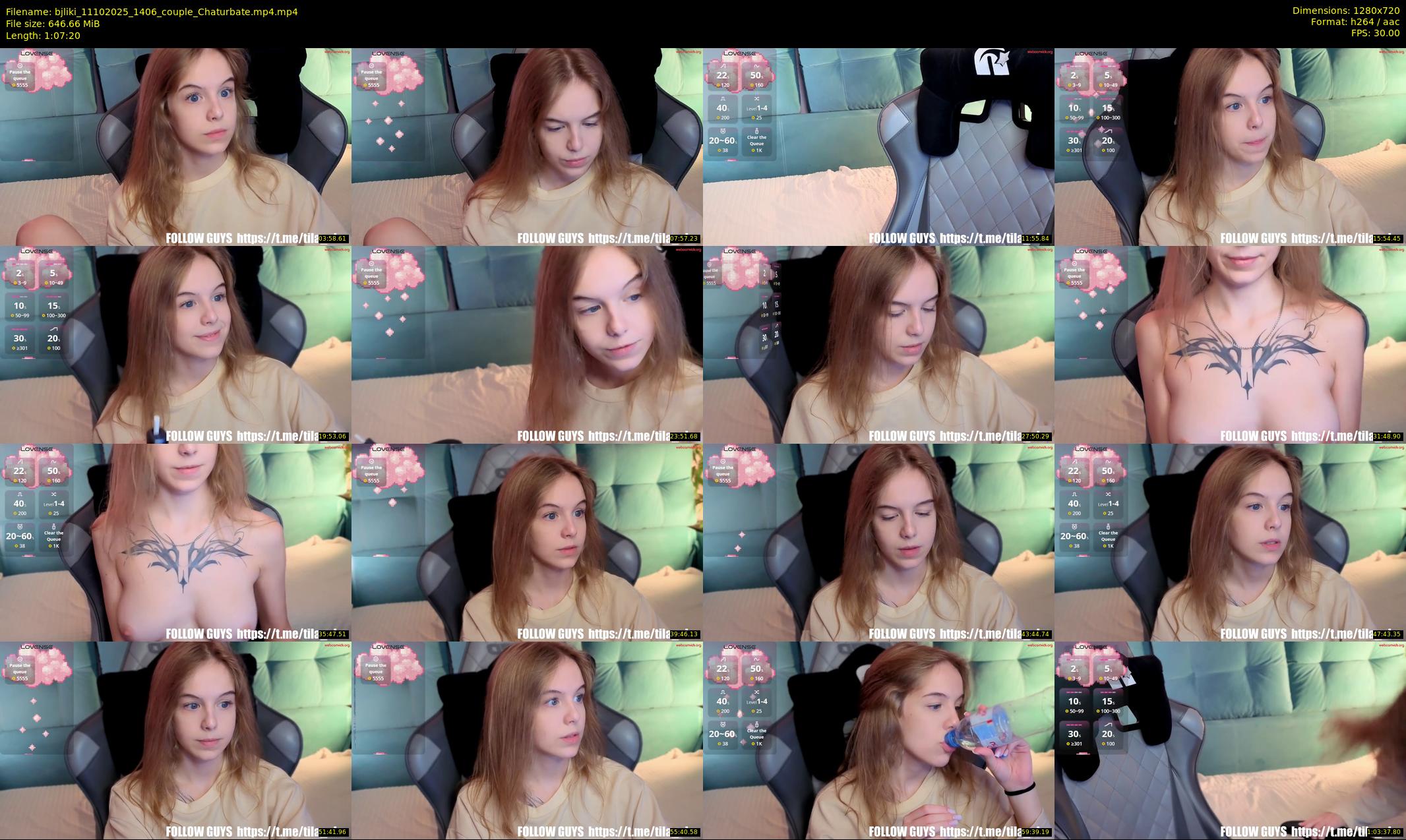 bjliki — 68 minute Chaturbate couple cam show recording, 720p, Oct 11, 2025