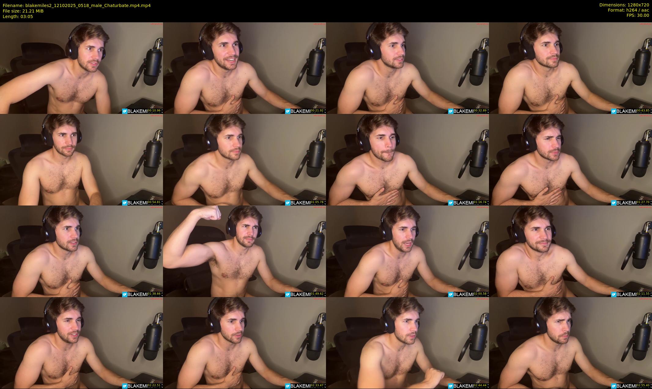 blakemiles2 — 4 minute Chaturbate male cam show recording, 720p, Oct 12, 2025